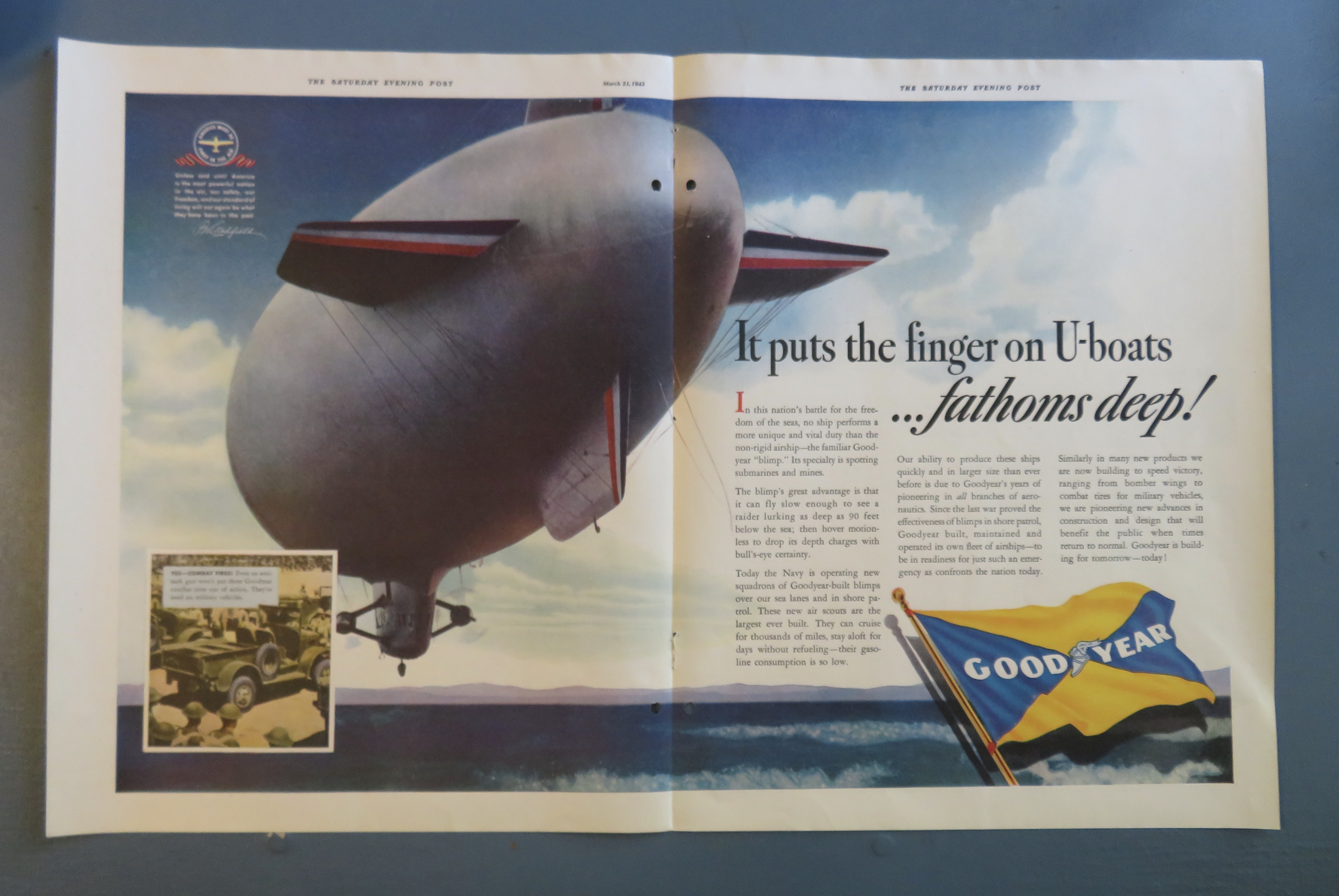 1942 Good Year with It Puts The Finger On U Boats