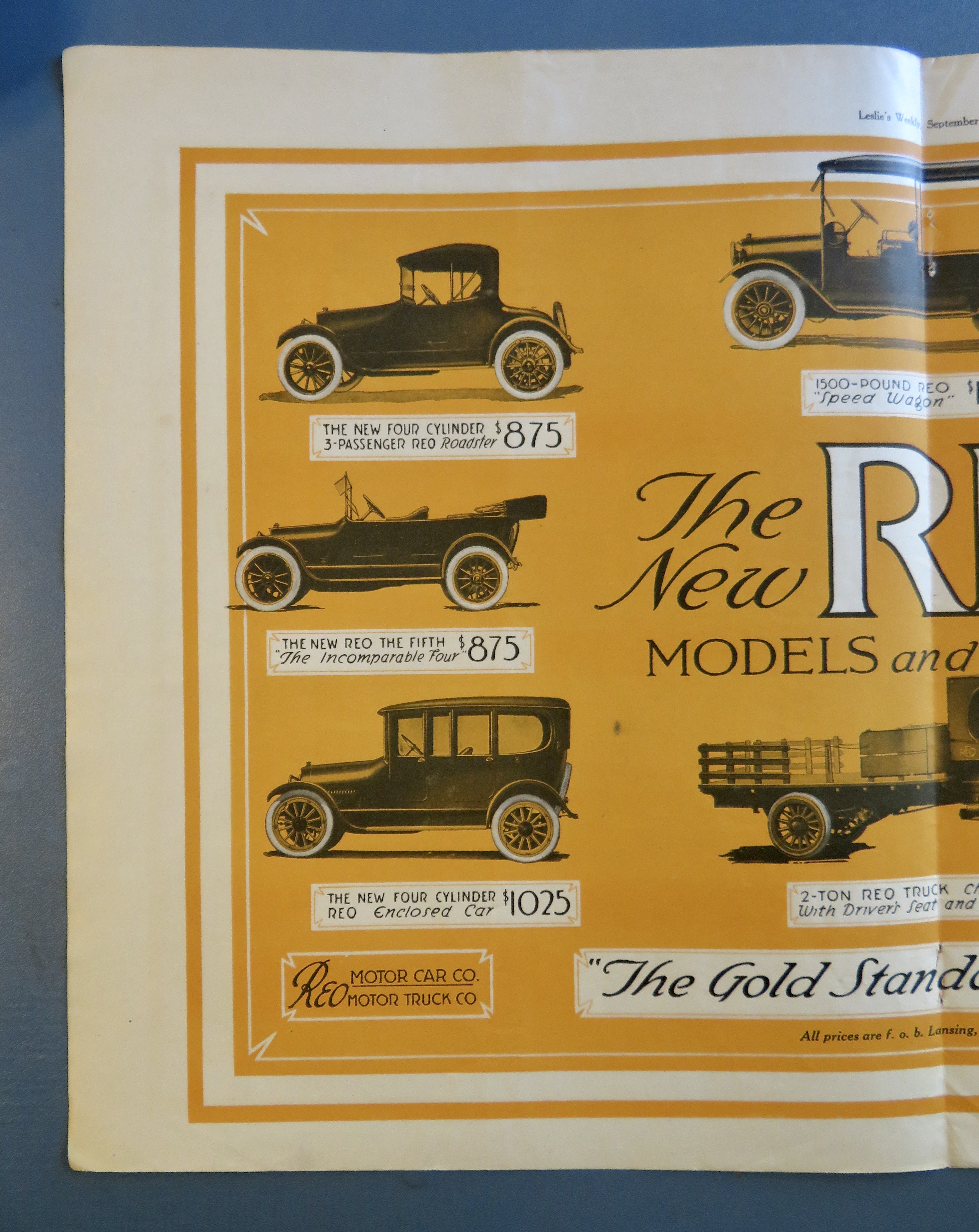 1916 REO Automibiles with Models & Prices For Value