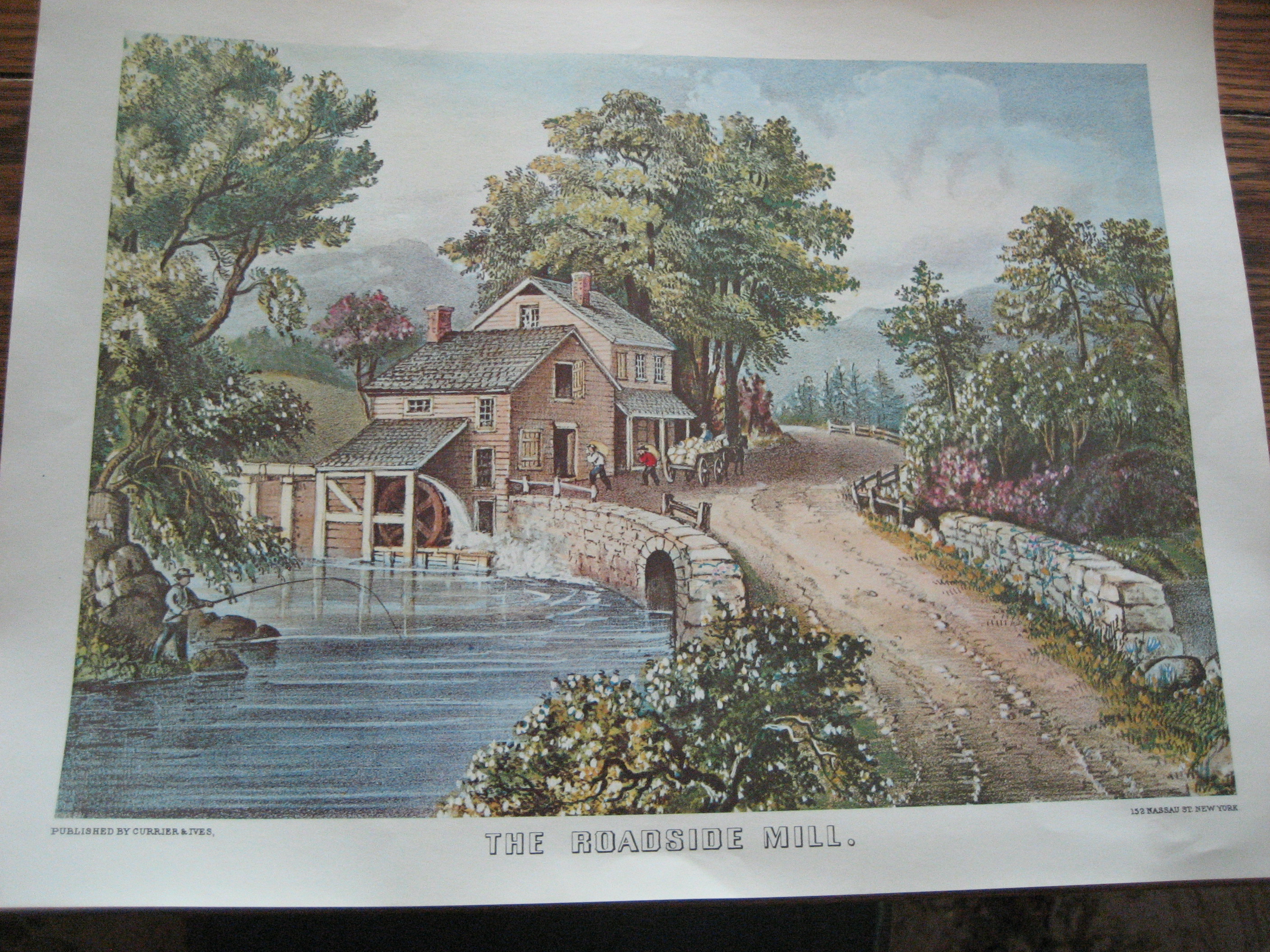Currier & Ives The Roadside Mill