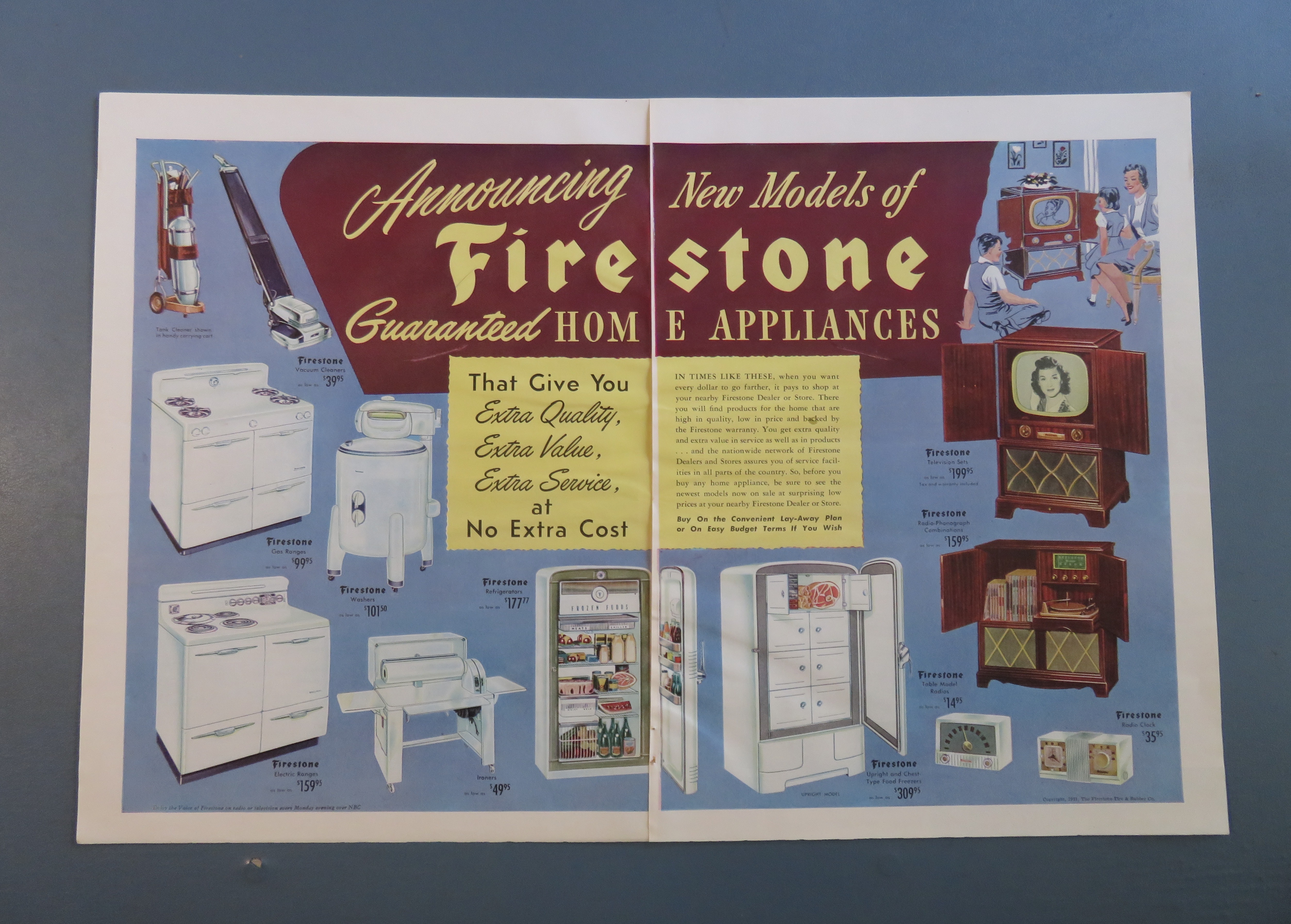 1951 Firestone Appliances with Home Appliances