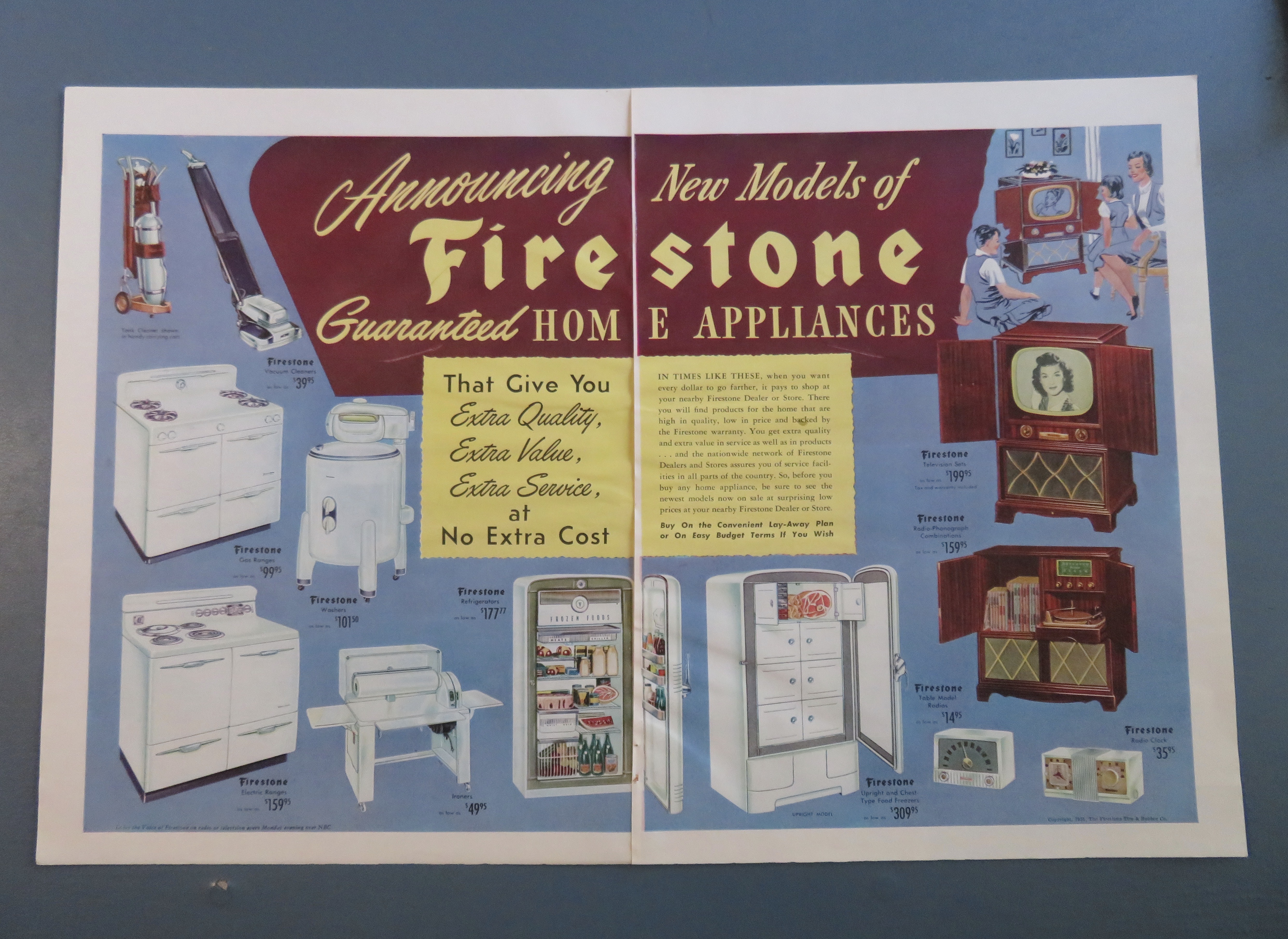 1951 Firestone Appliances with Home Appliances