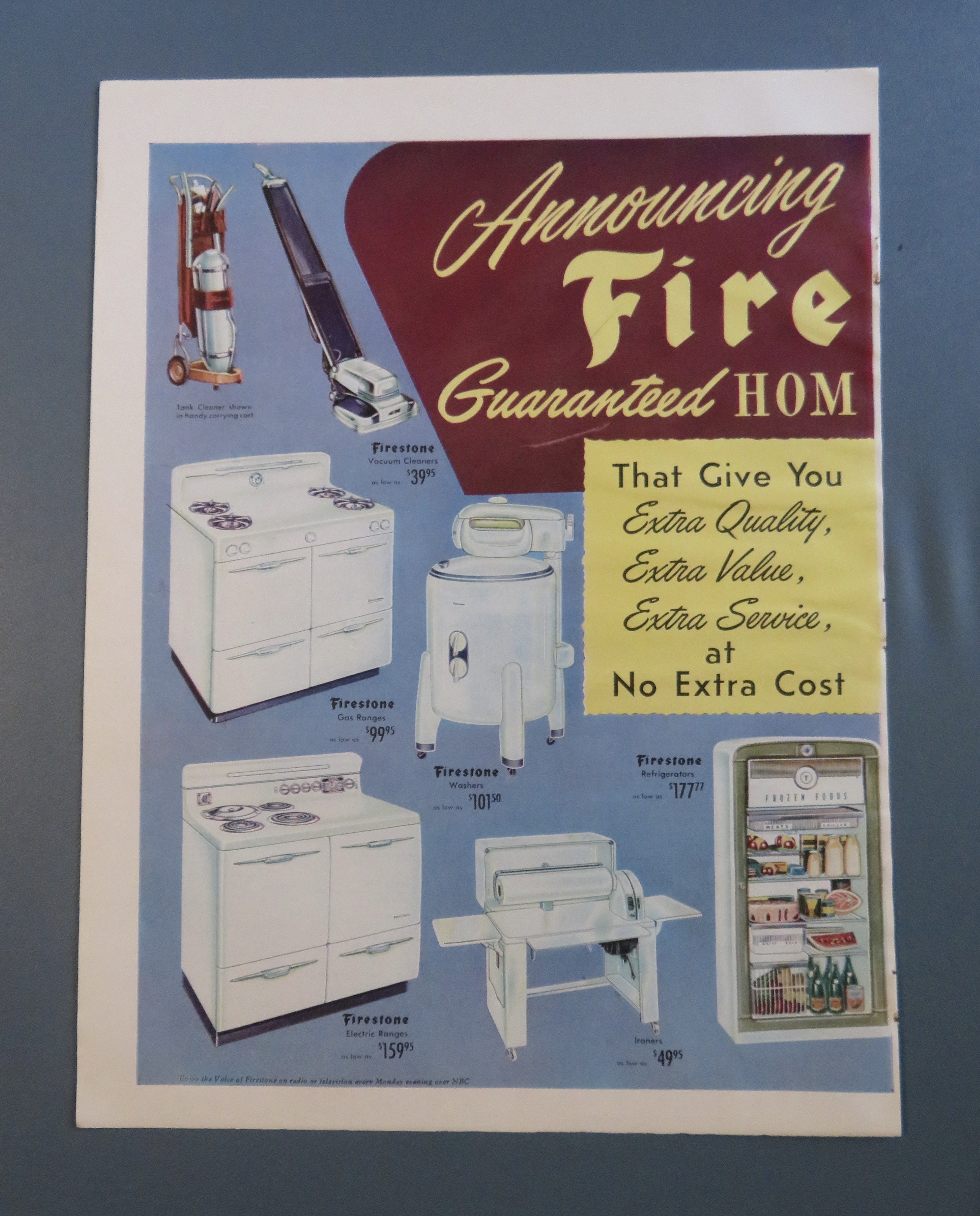 1951 Firestone Appliances with Home Appliances
