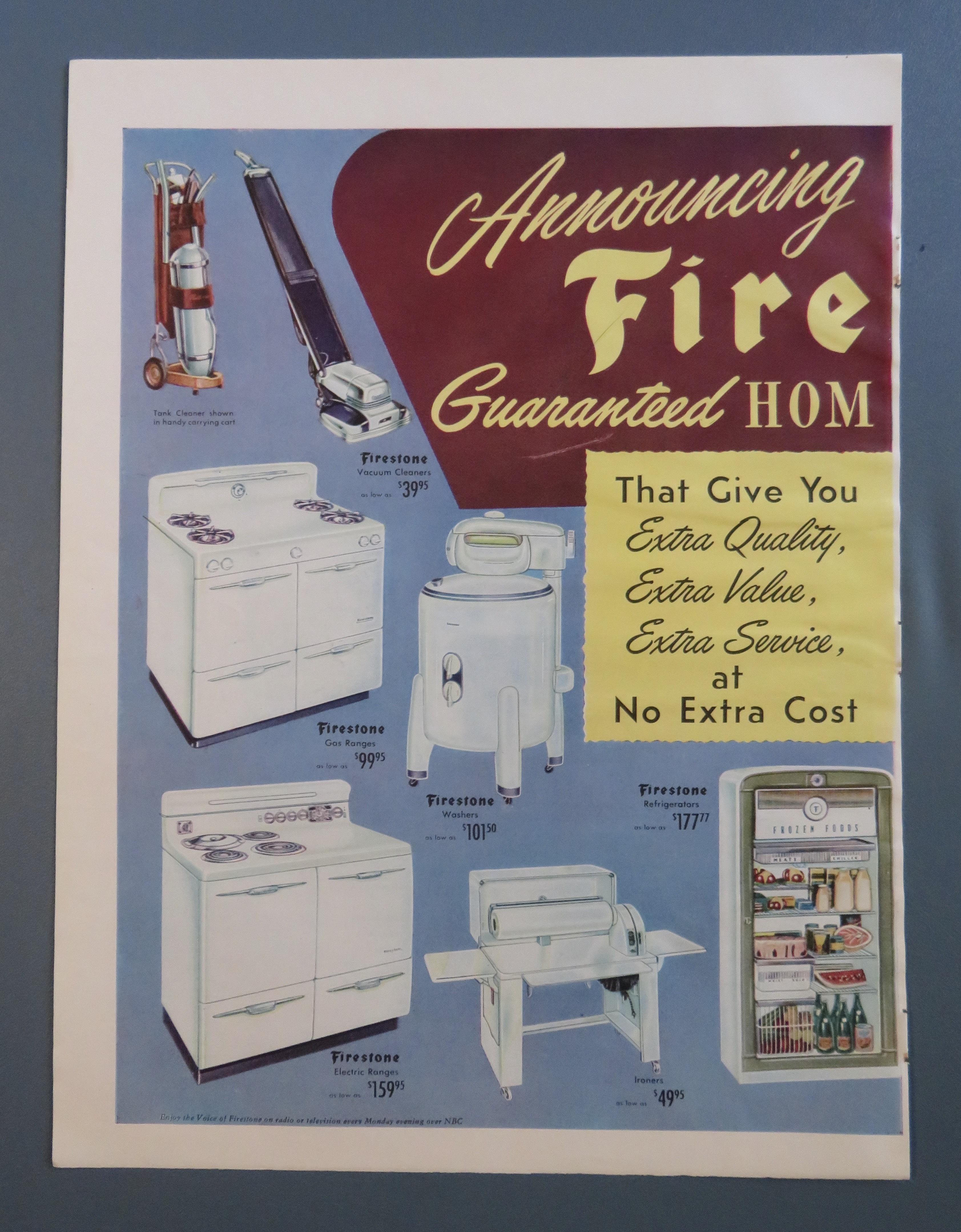 1951 Firestone Appliances with Home Appliances