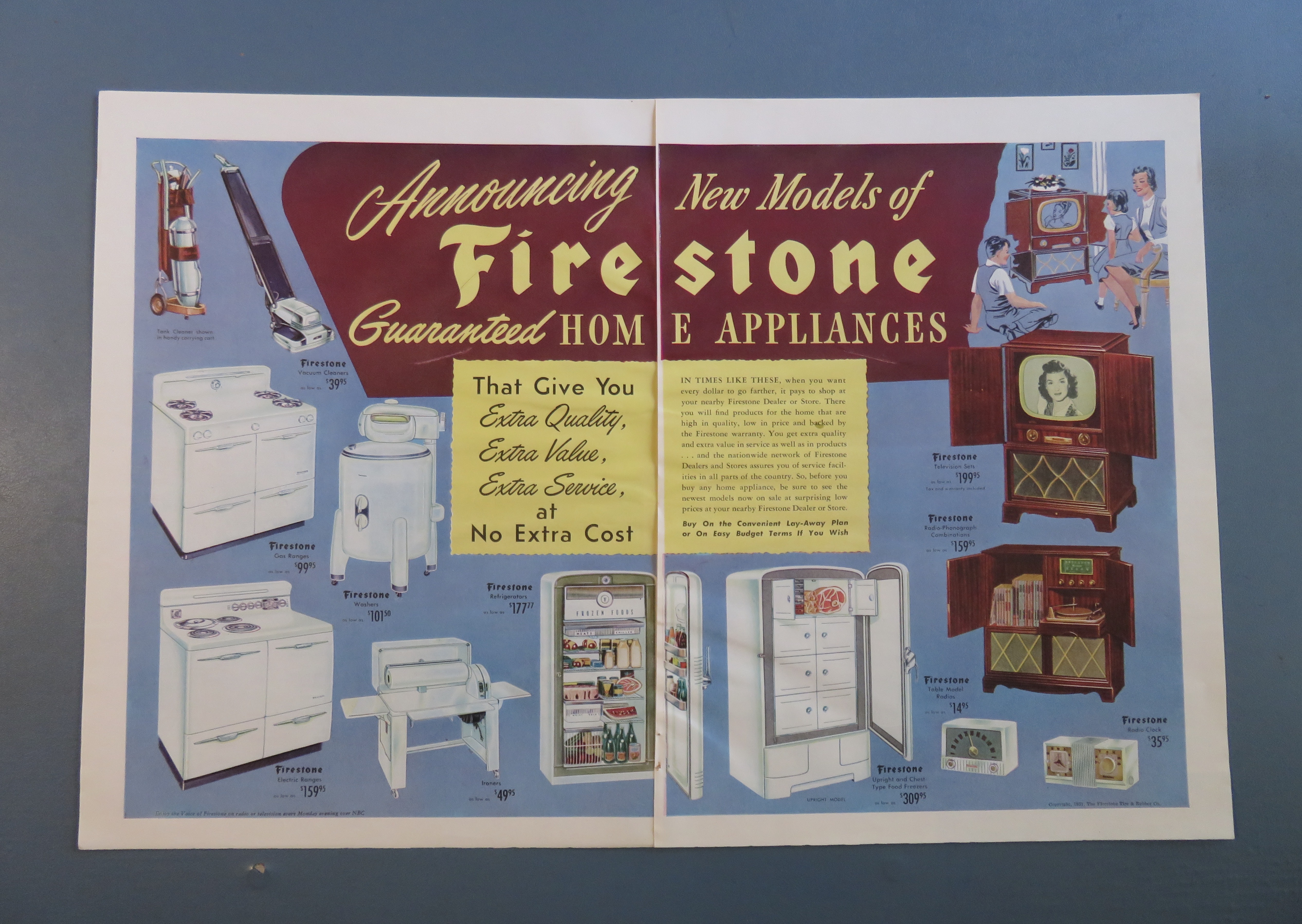 1951 Firestone Appliances with Home Appliances