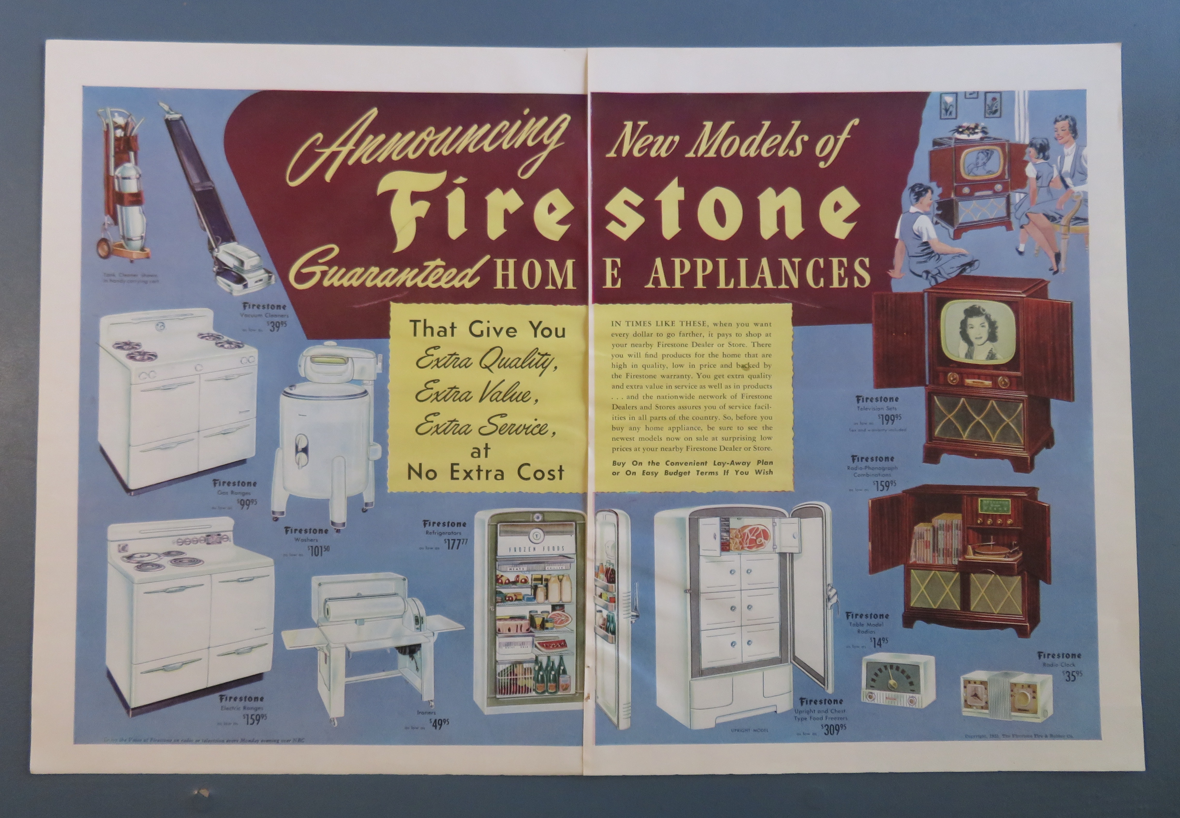 1951 Firestone Appliances with Home Appliances
