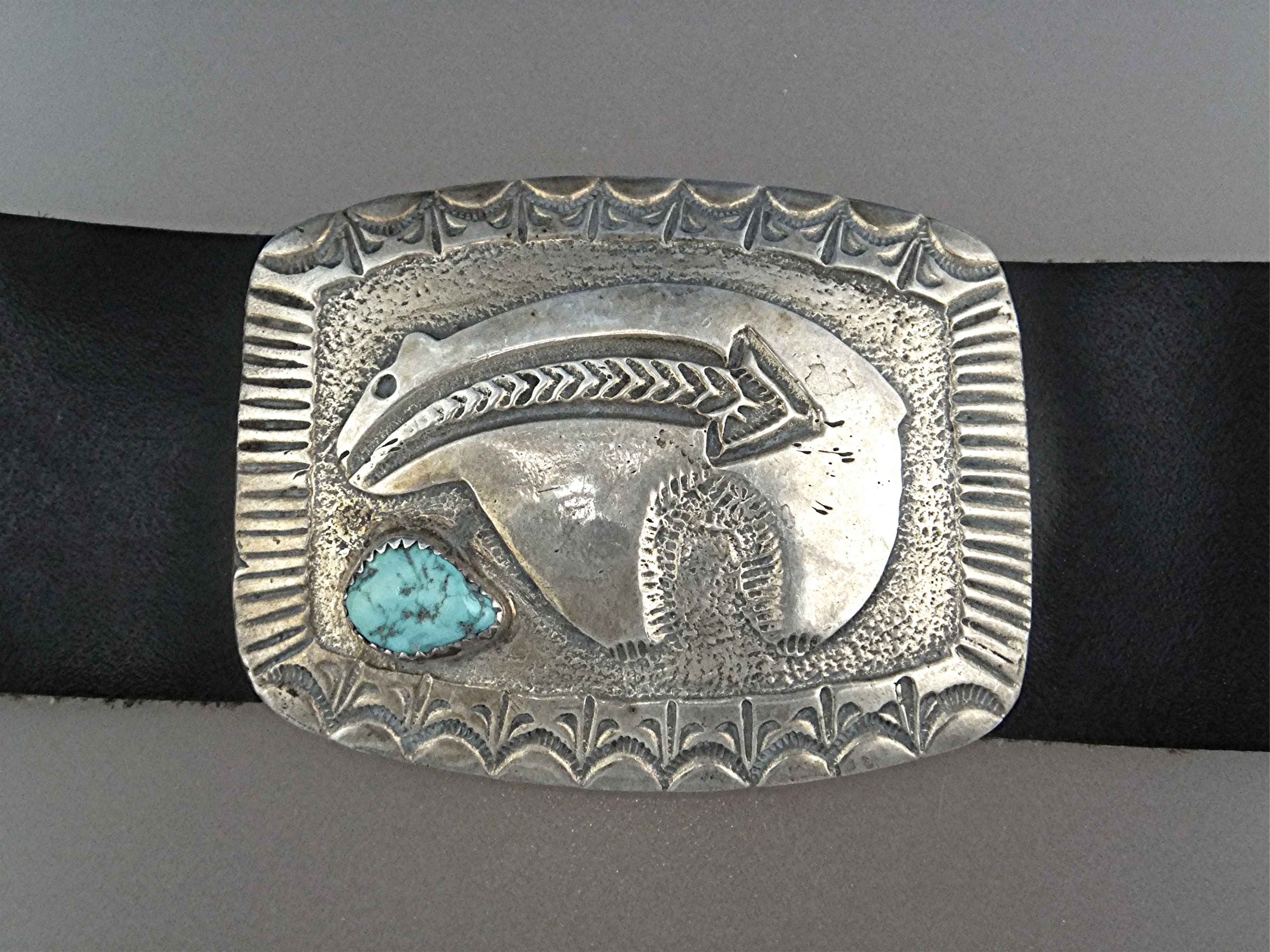 Concho Belt Sterling Silver Turquoise Dan Lovato