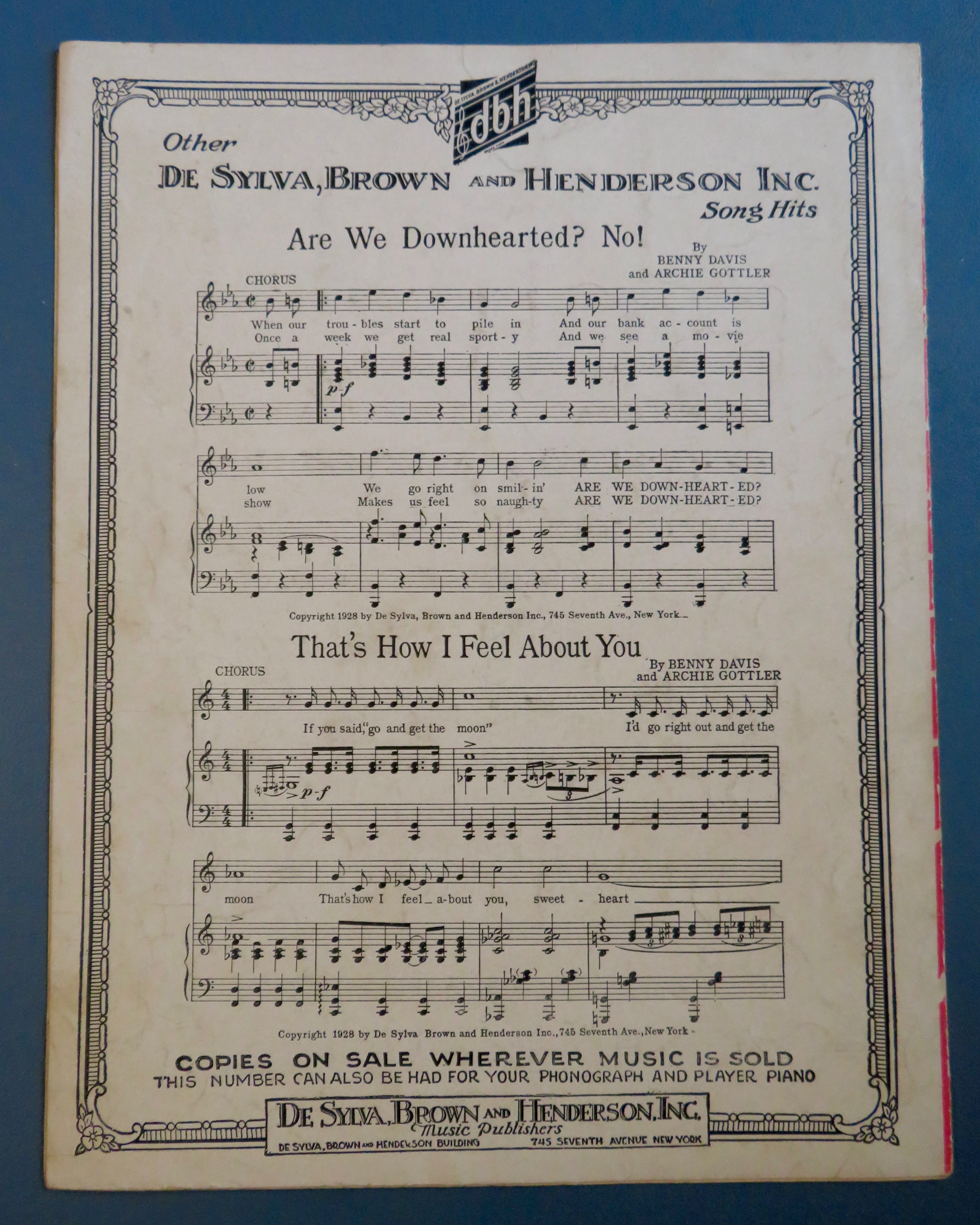 1928 Sonny Boy Sheet Music Al Jolson Cover