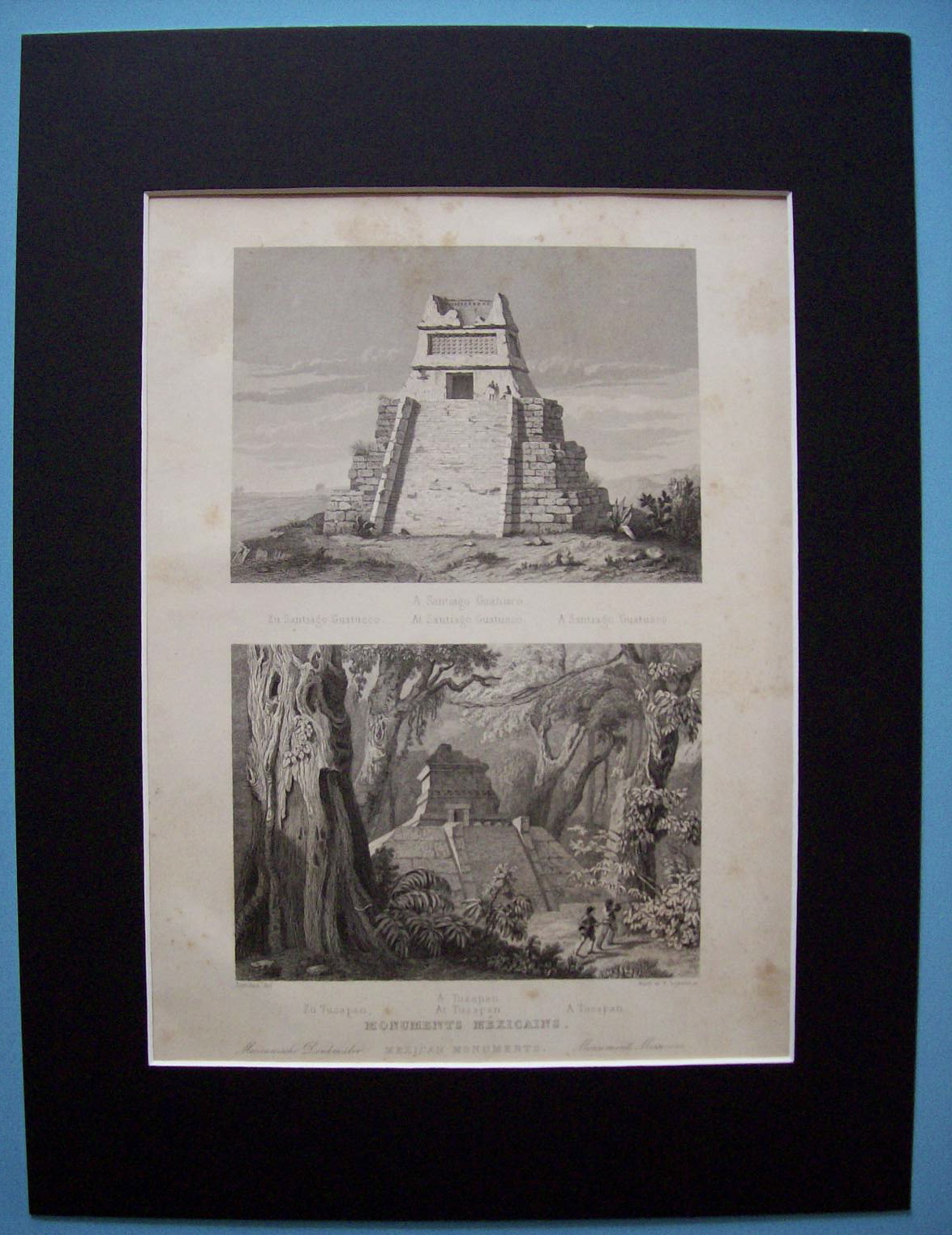 Monuments Mexicains  (1852 Lithograph)