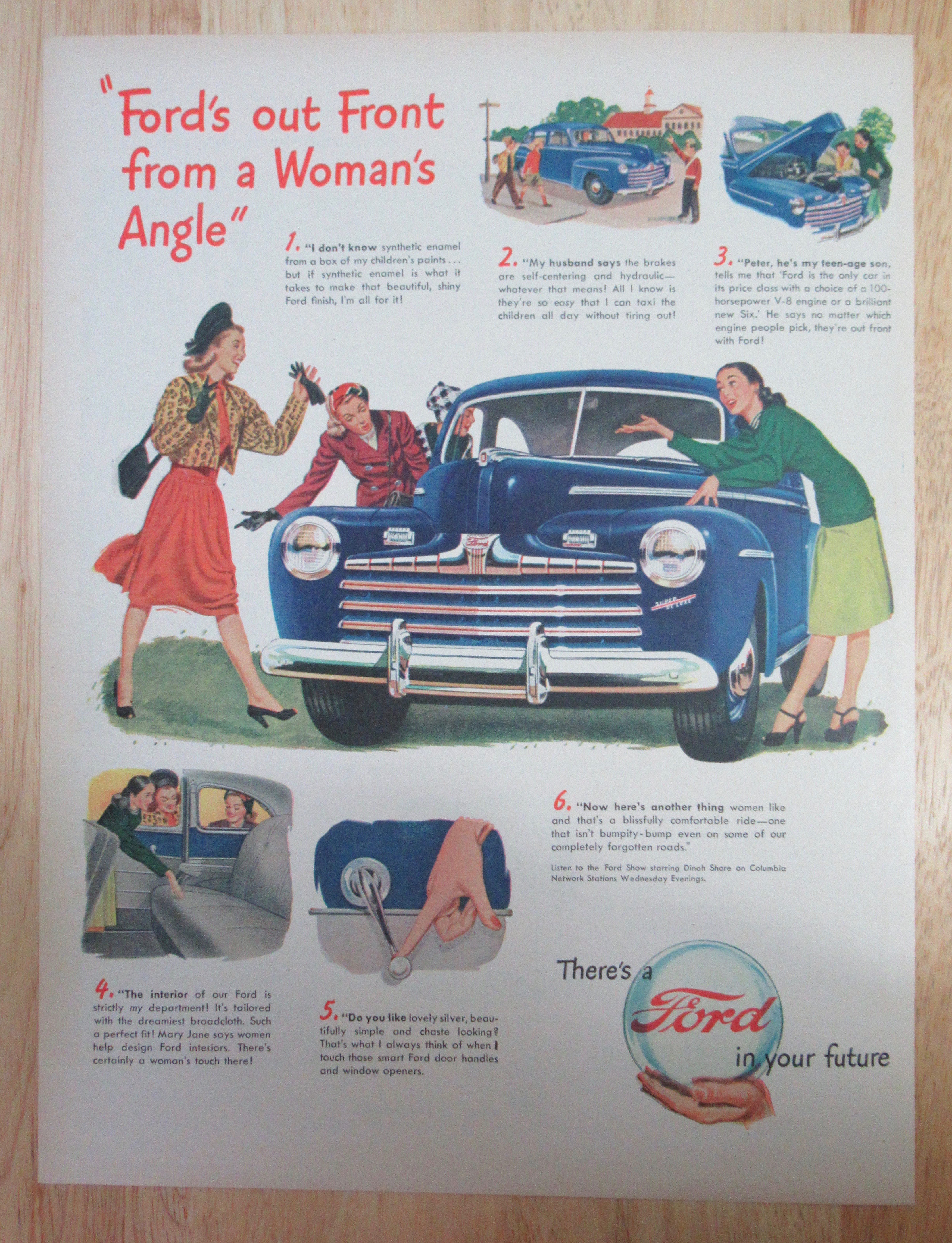 1947 Ford Automobile with Ford From A Woman's Angle