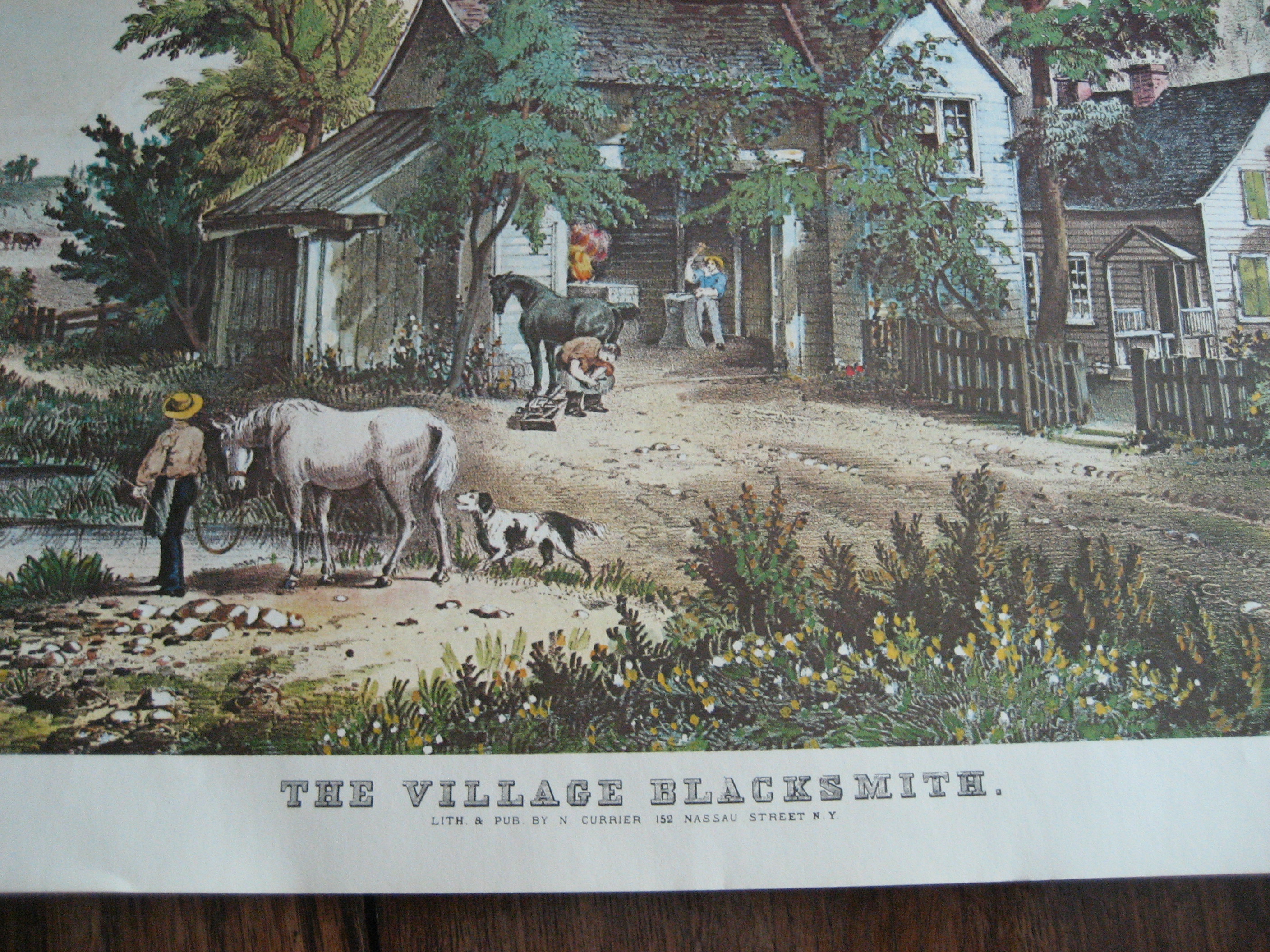 Currier & Ives The Village Blacksmith