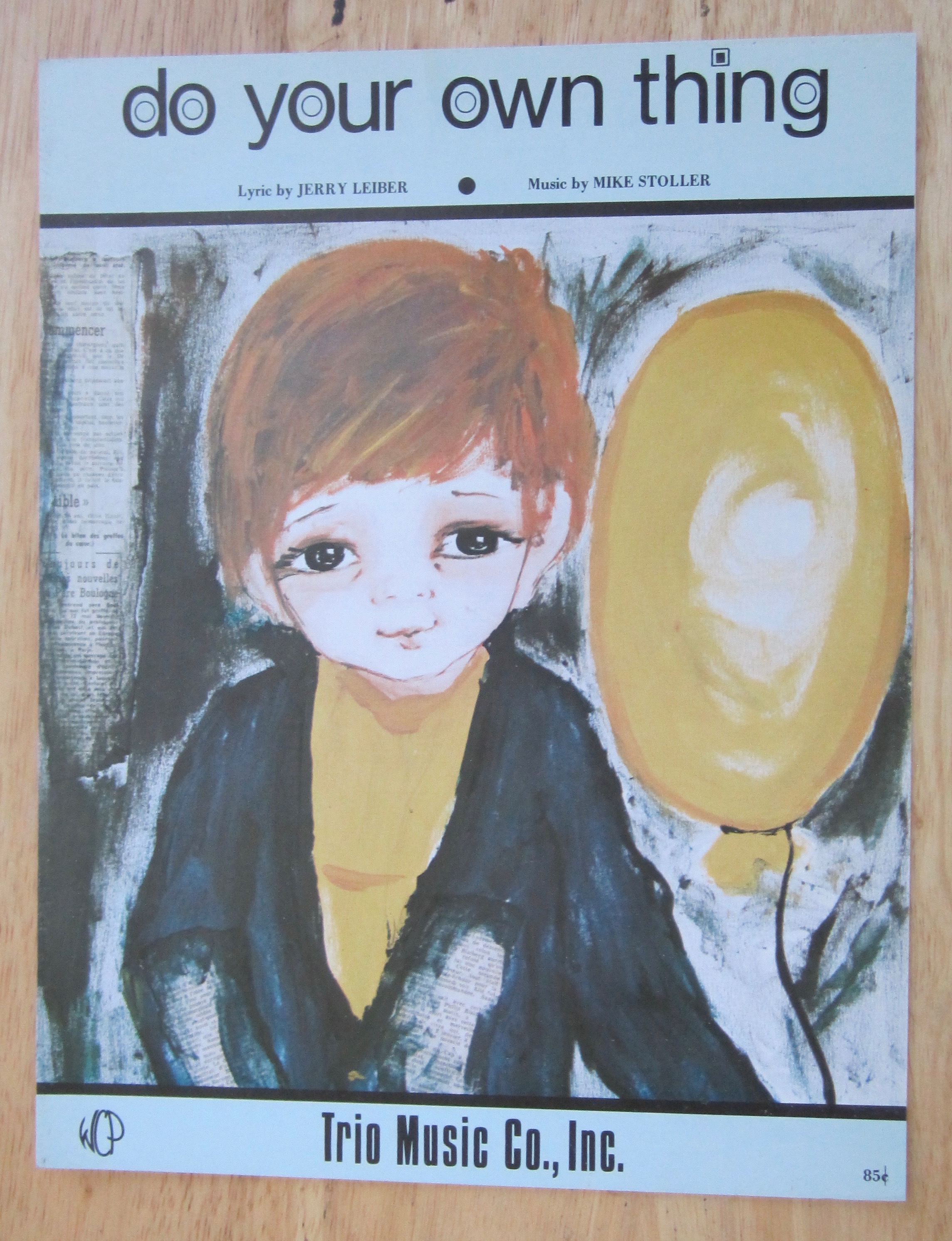 1968 Do Your Own Thing Sheet Music
