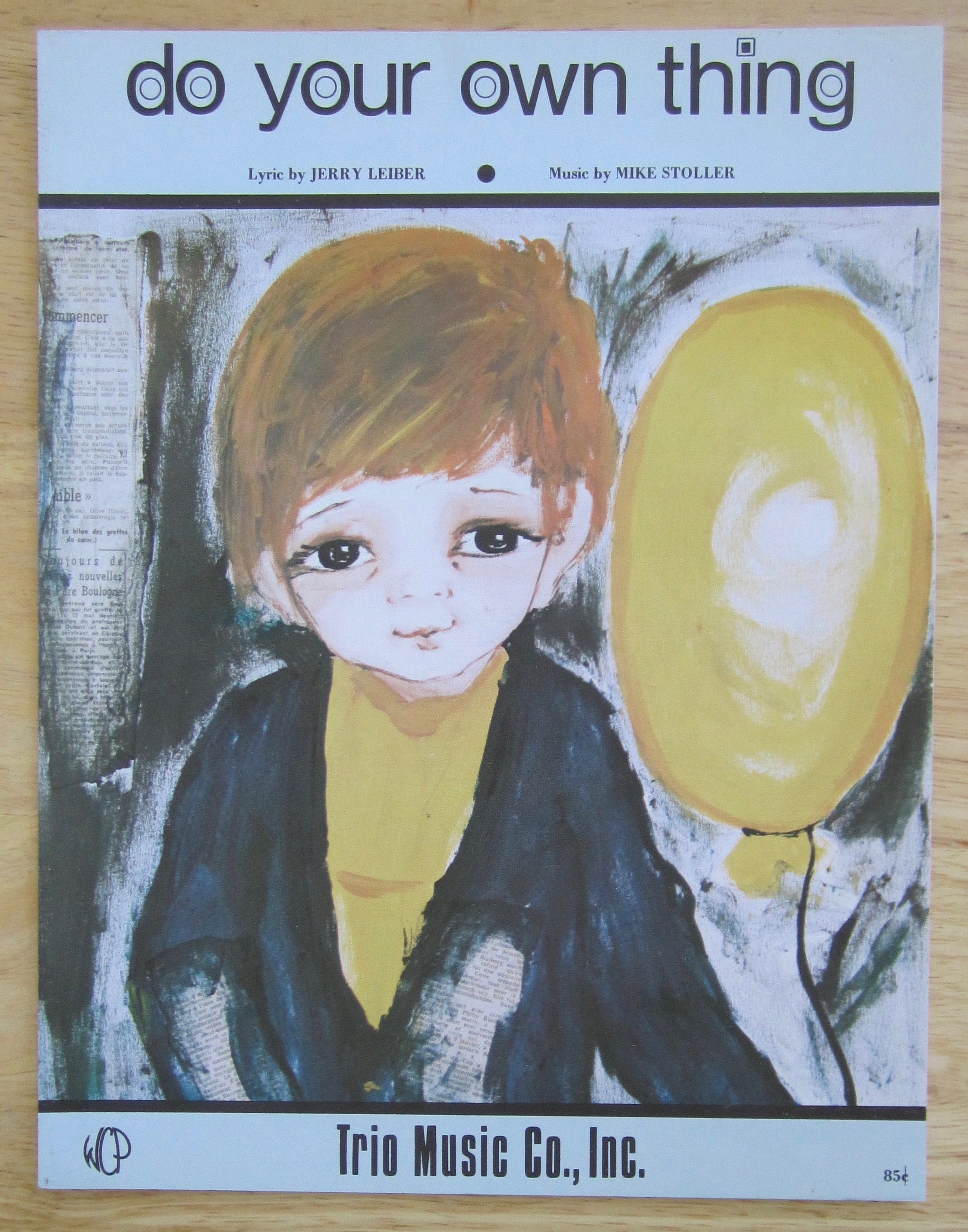 1968 Do Your Own Thing Sheet Music