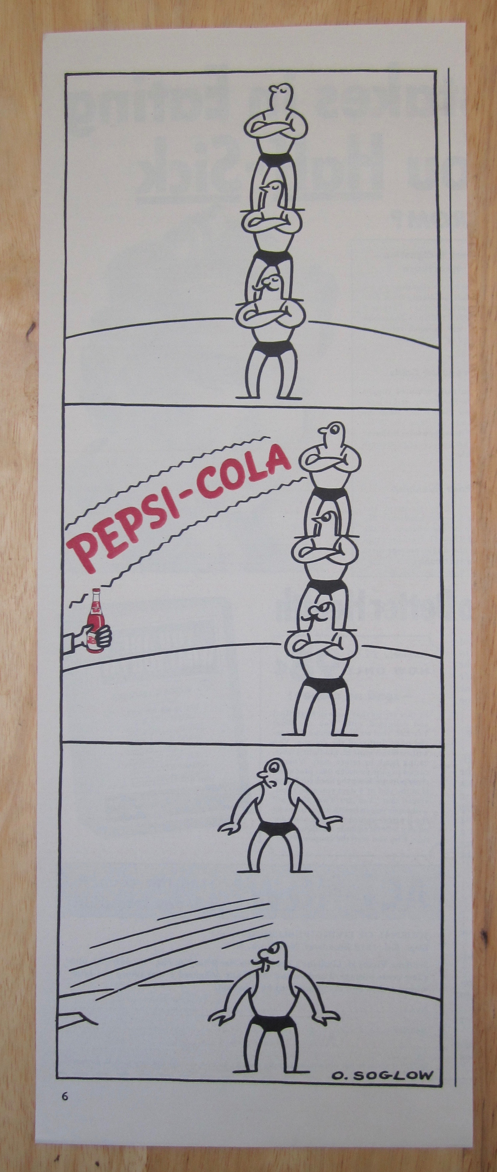 1942 Pepsi Cola (Pepsi) w/ Men Balancing on Each Other