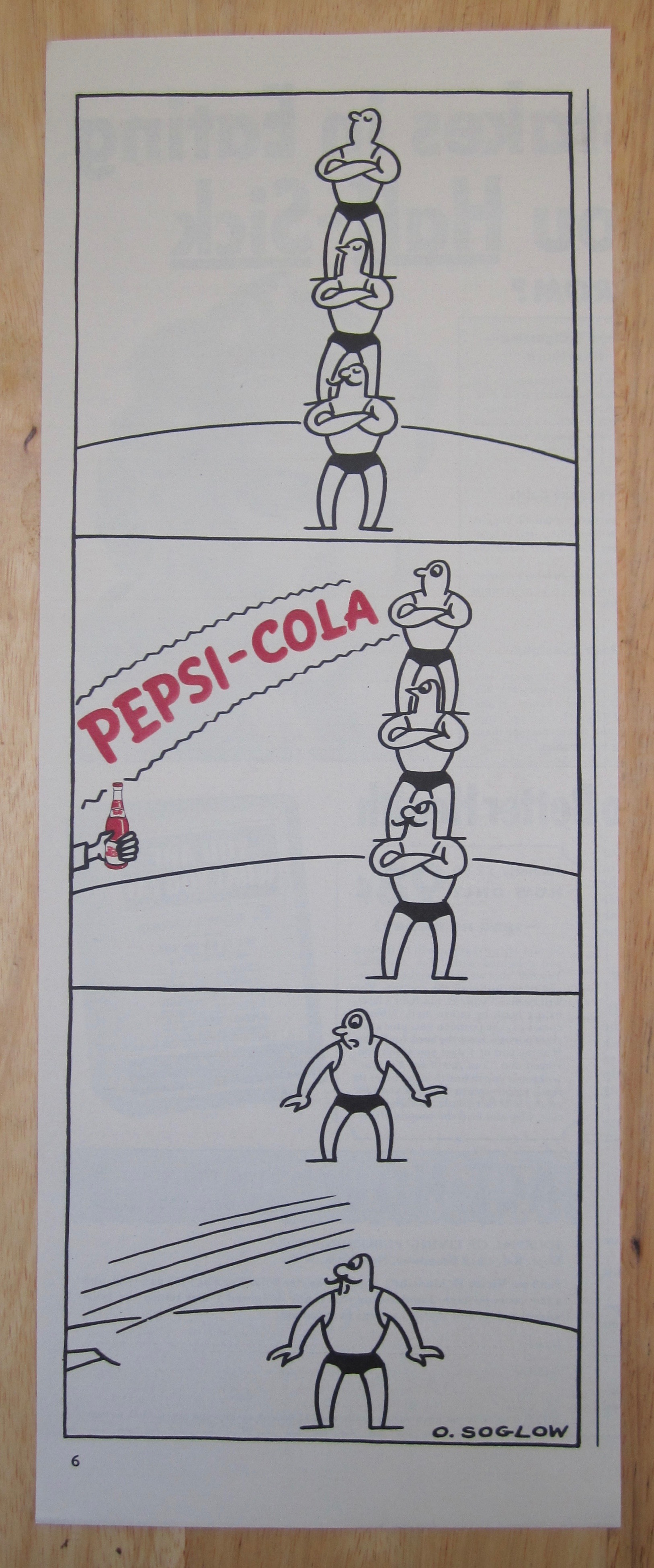 1942 Pepsi Cola (Pepsi) w/ Men Balancing on Each Other
