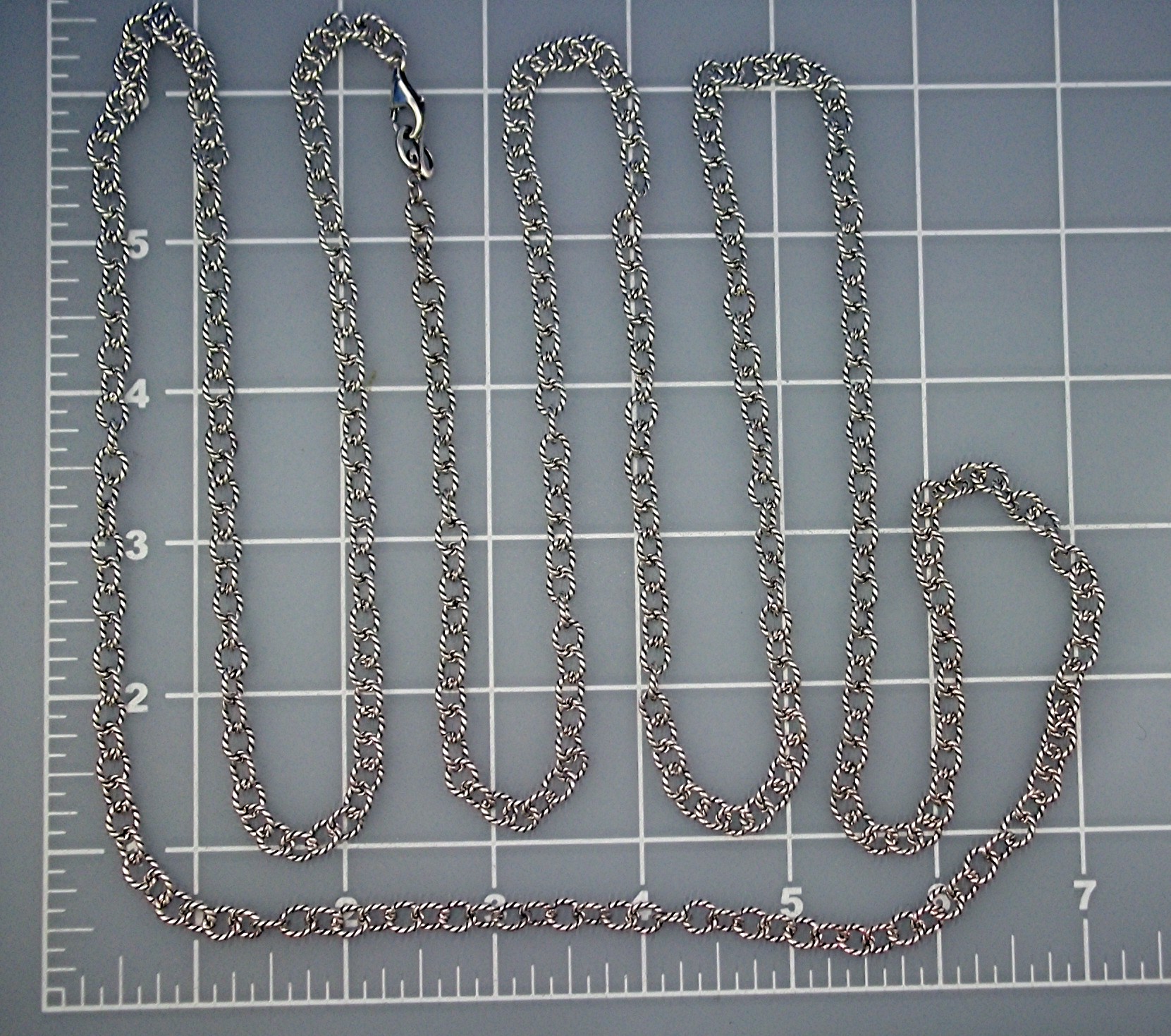 Necklace Sterling Silver 59 inches Chain