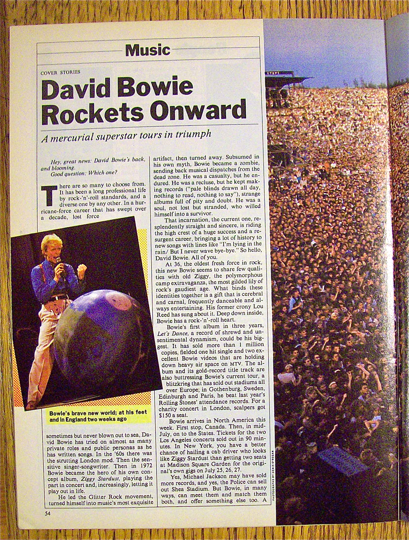 Time Magazine-July 18, 1983-David Bowie