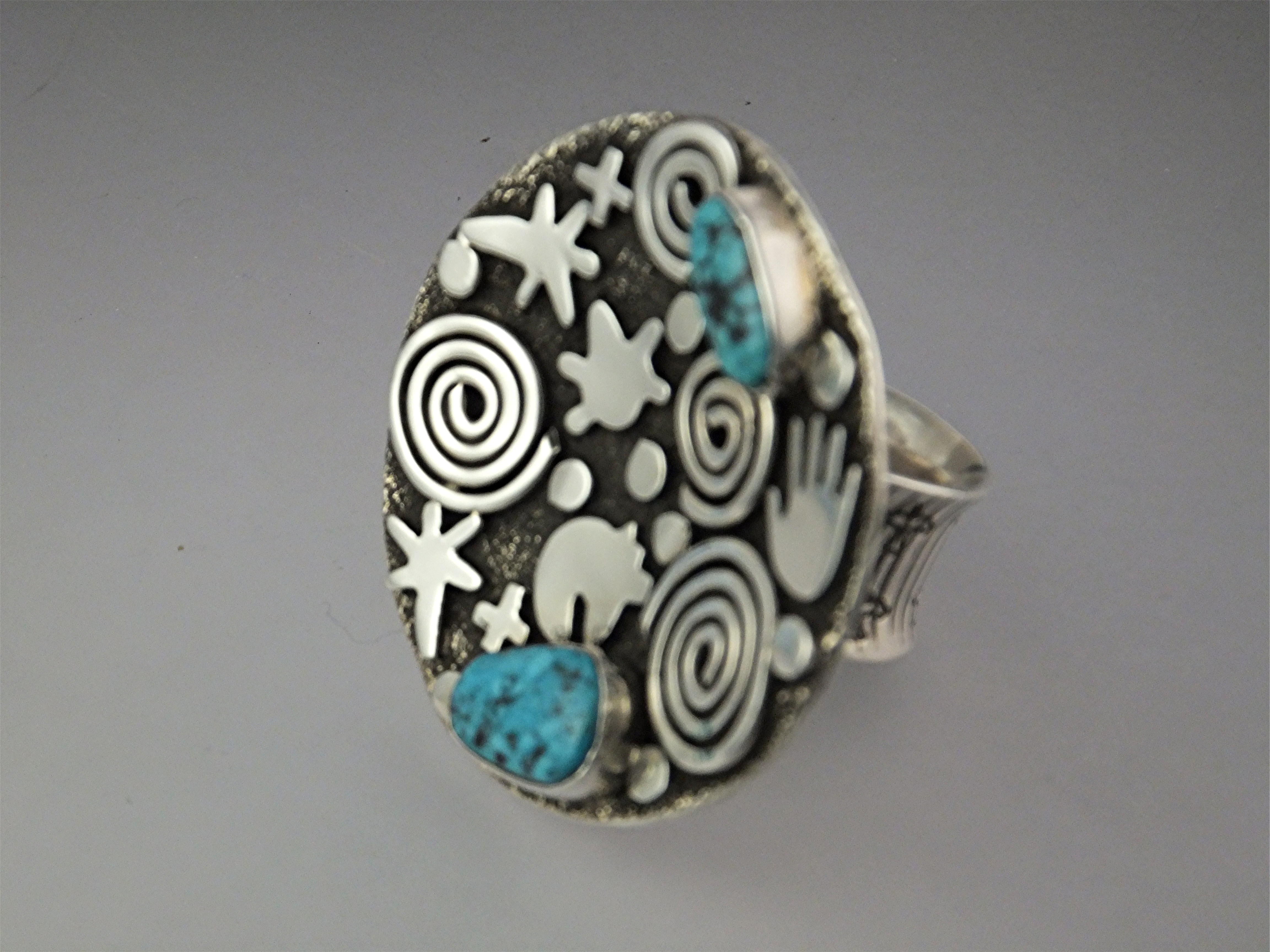 Ring Sterling Silver Turquoise ALEZ SANCHEZ USA