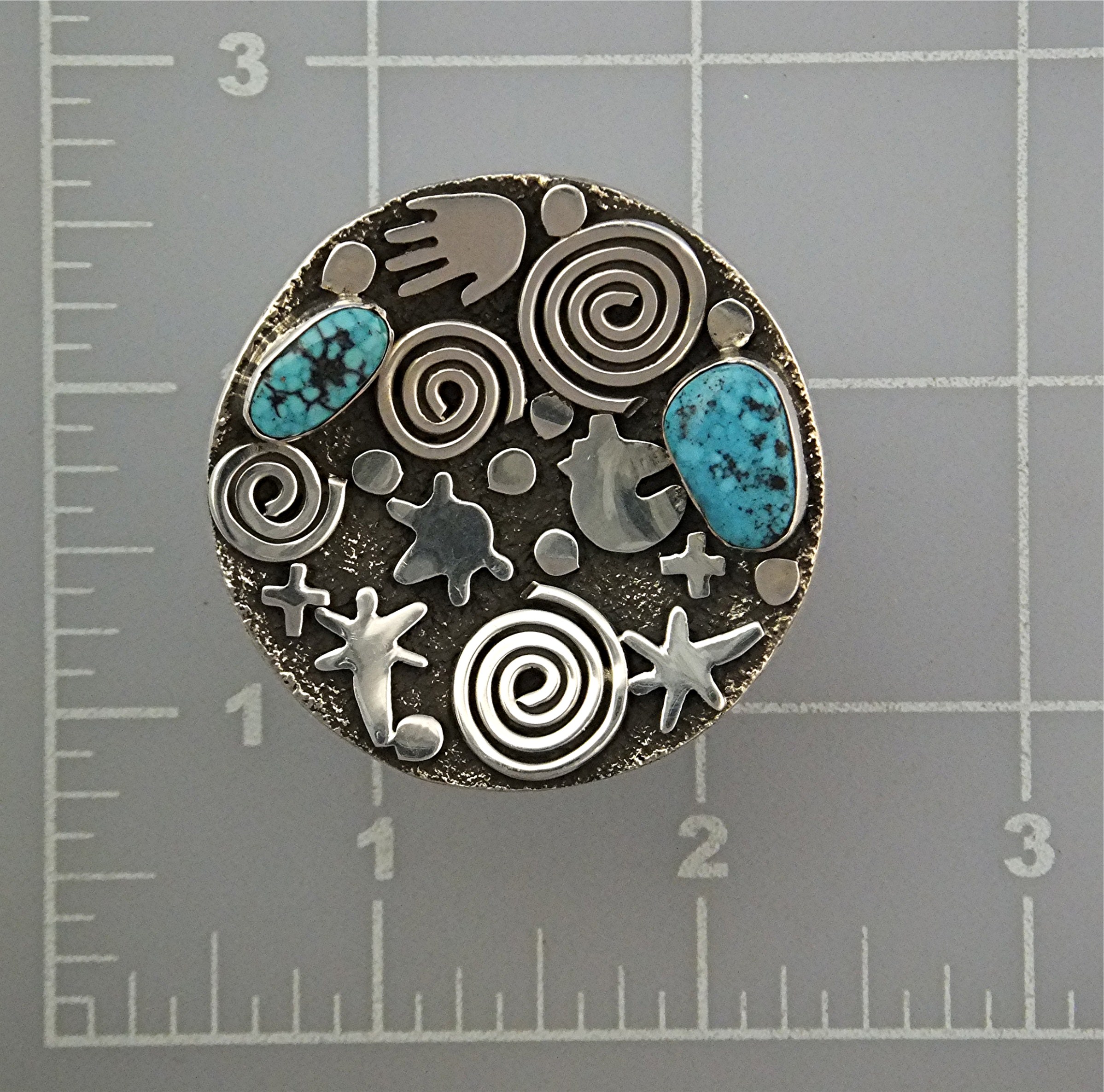 Ring Sterling Silver Turquoise ALEZ SANCHEZ USA