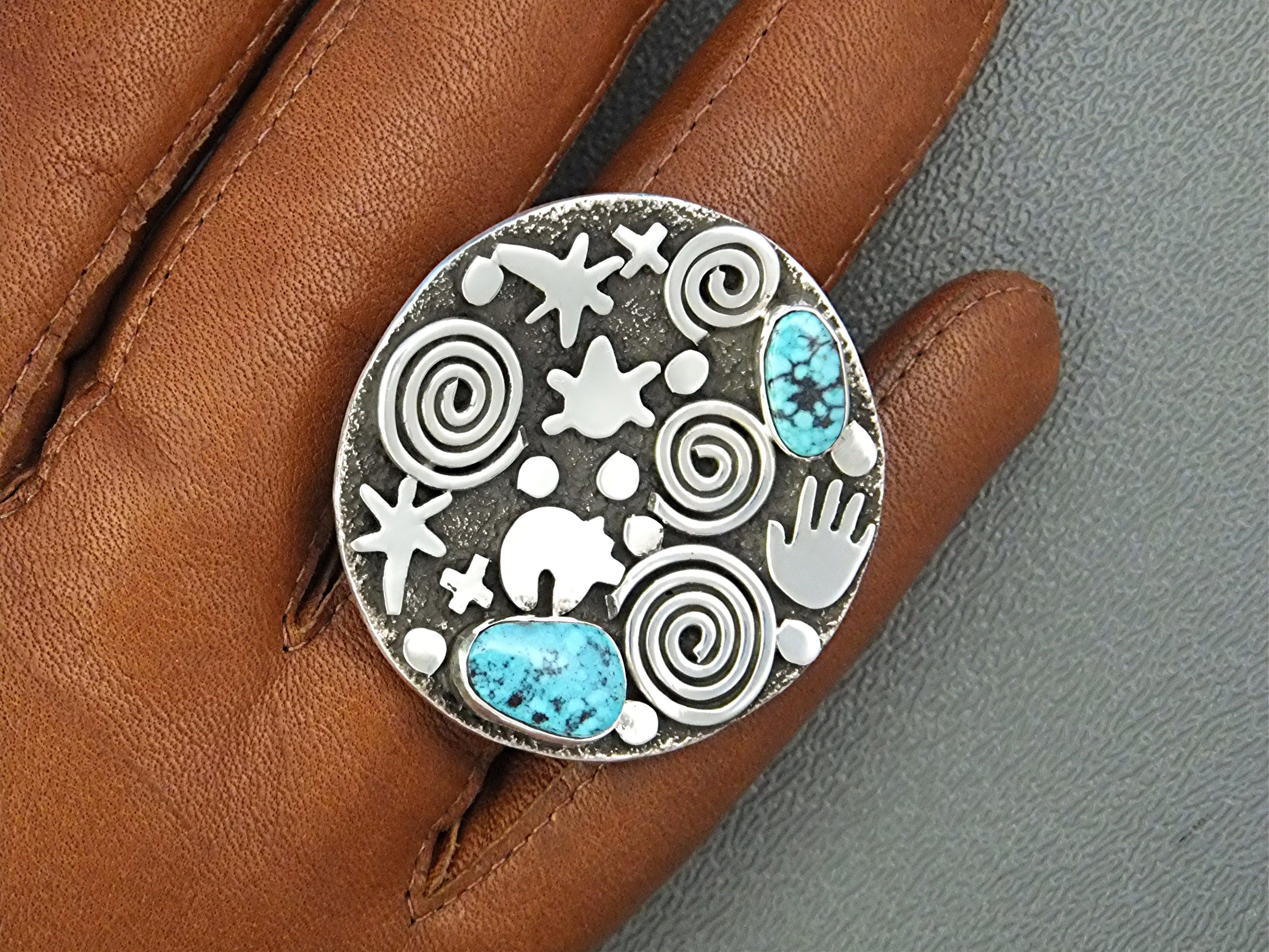 Ring Sterling Silver Turquoise ALEZ SANCHEZ USA