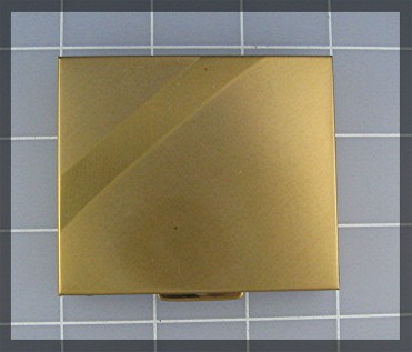 Compact  brushed Gold Tone Shiney Enhancement
