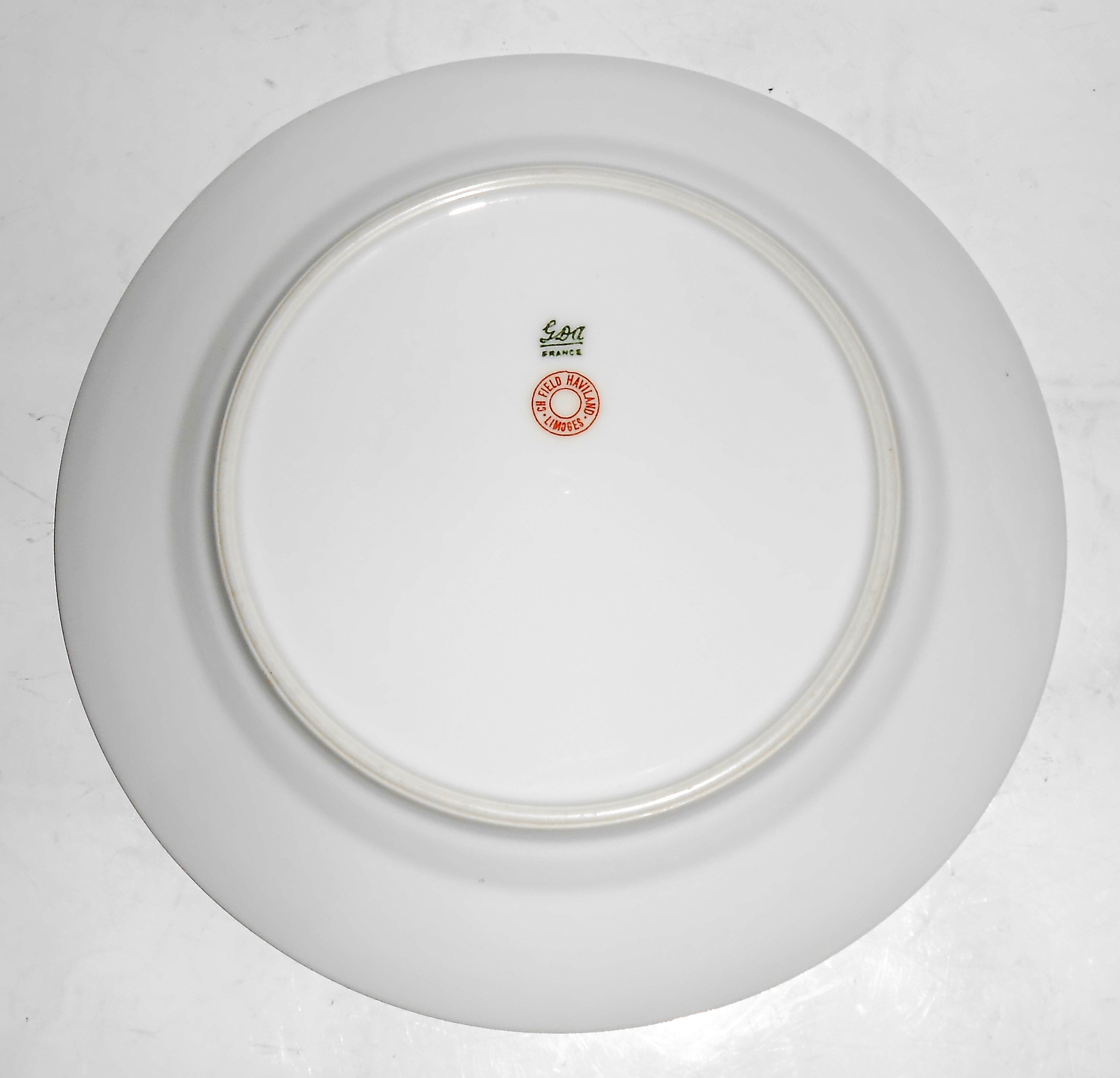 Chas Field Haviland Limoges Pink Roses Salad Plate