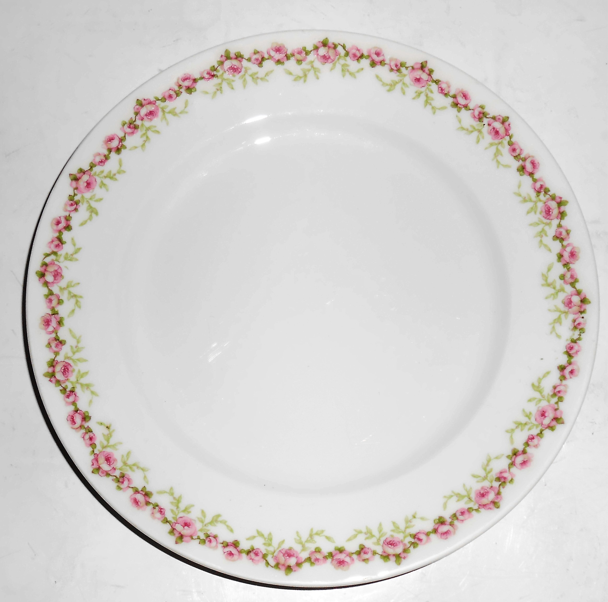 Chas Field Haviland Limoges Pink Roses Salad Plate