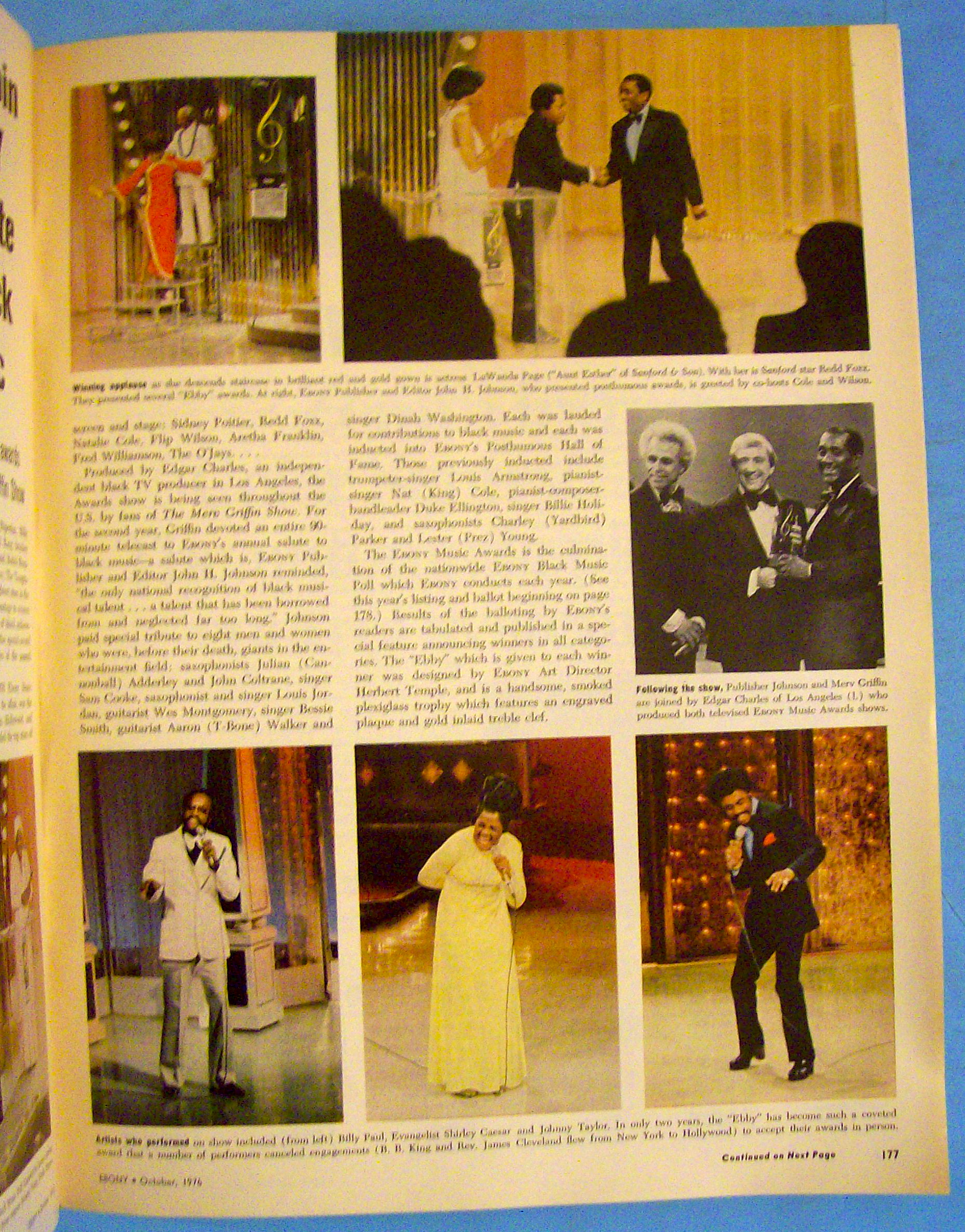 Ebony Magazine-October 1976-Ebony's Tribute Black Music