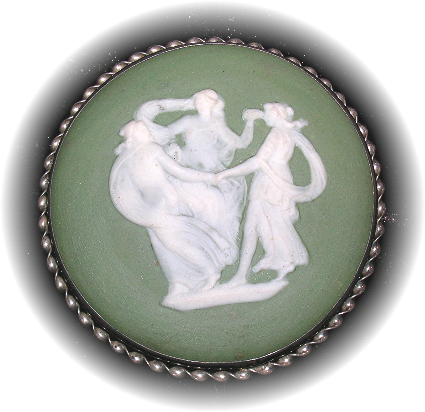 Sterling Silver Three Graces Jasper Brooch