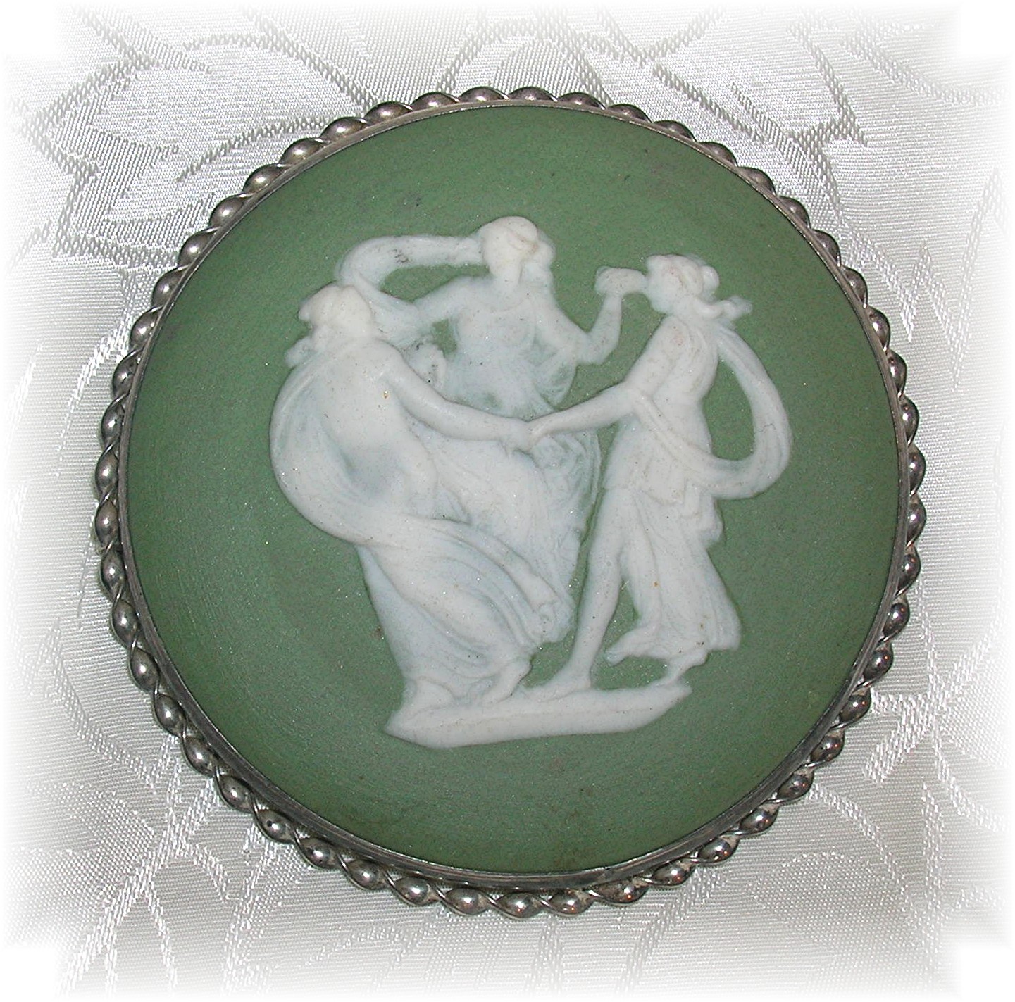 Sterling Silver Three Graces Jasper Brooch