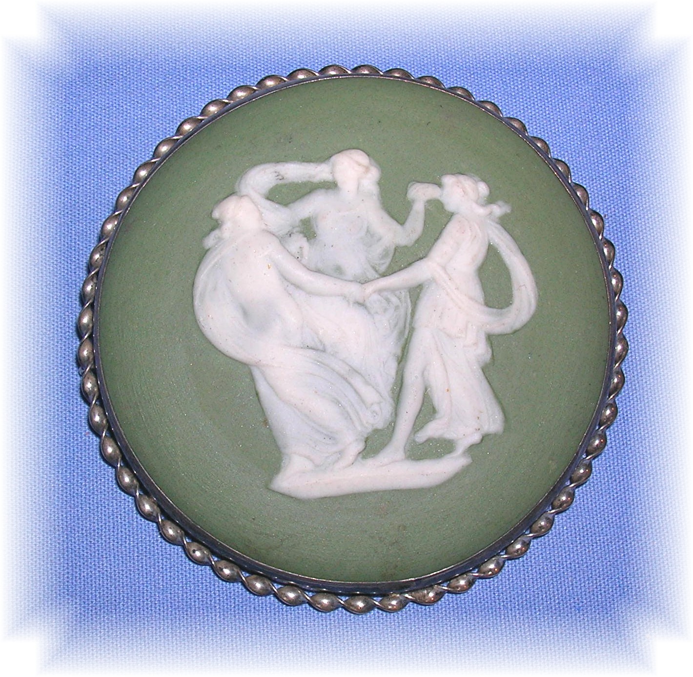 Sterling Silver Three Graces Jasper Brooch