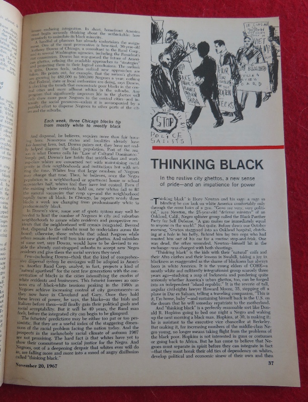 Newsweek Magazine November 20, 1967 The Negro In America