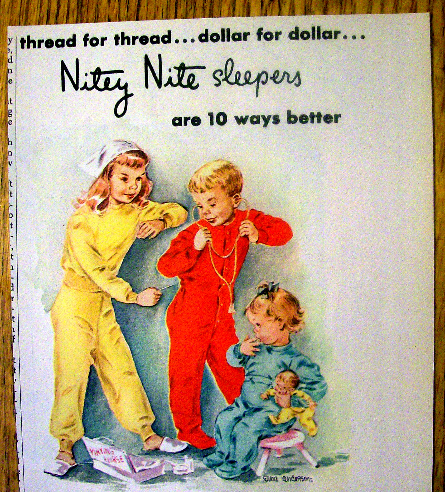 1950 Nitey Nite Sleepers By E. Anderson