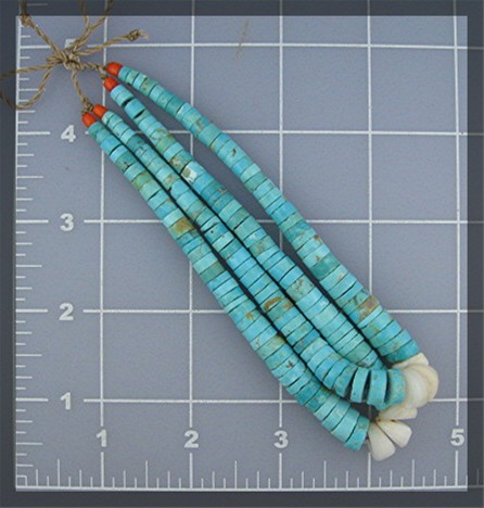 Santo Domingo Turquoise Jacla Beads