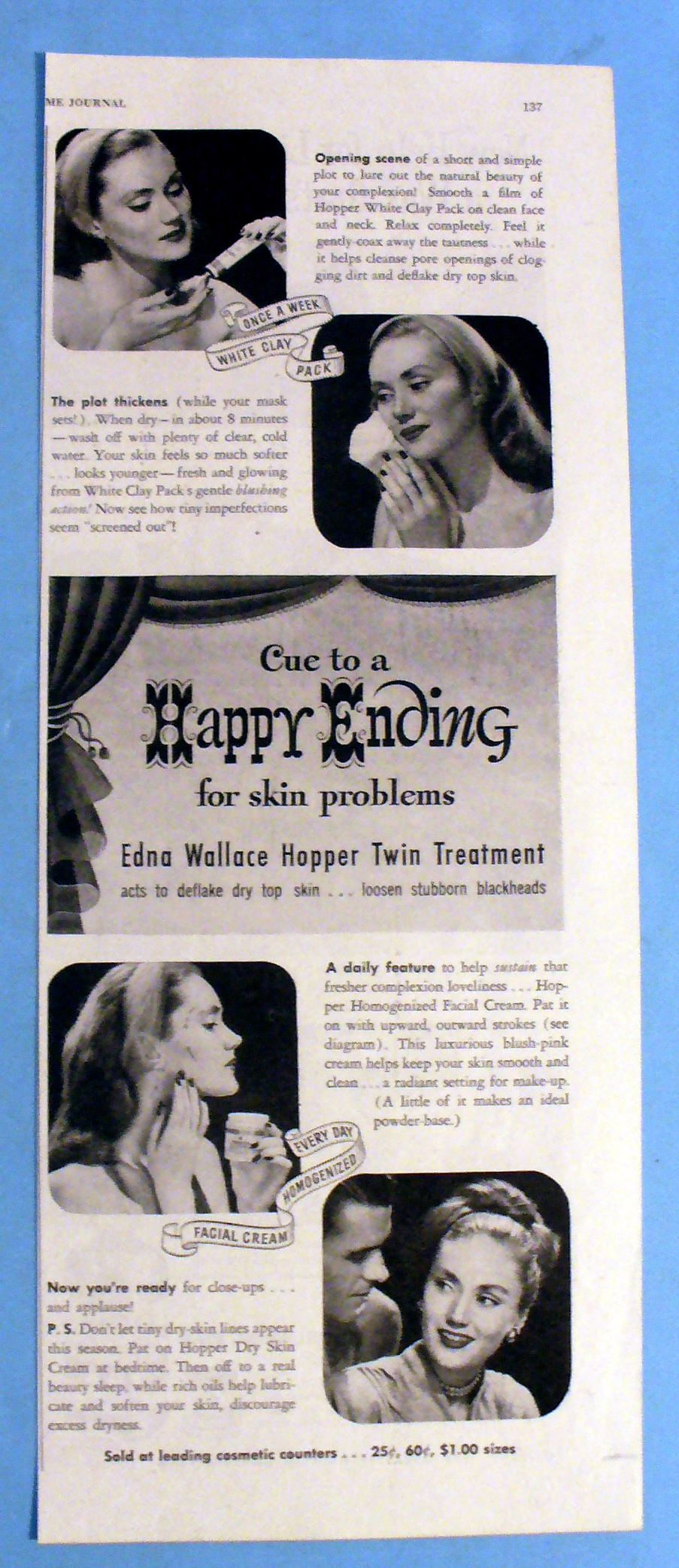 1946 Happy Ending Facial Cream with Edna Wallace Hopper