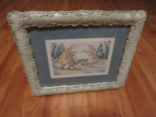 Vintage Across the Distance Framed print signed 1997