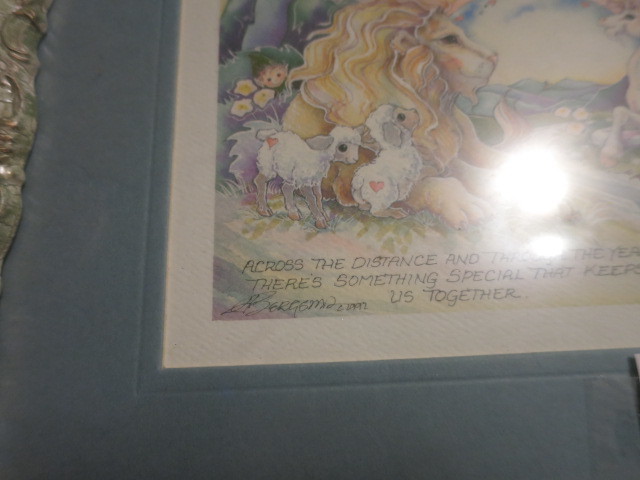Vintage Across the Distance Framed print signed 1997