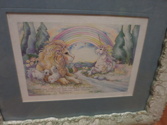 Vintage Across the Distance Framed print signed 1997