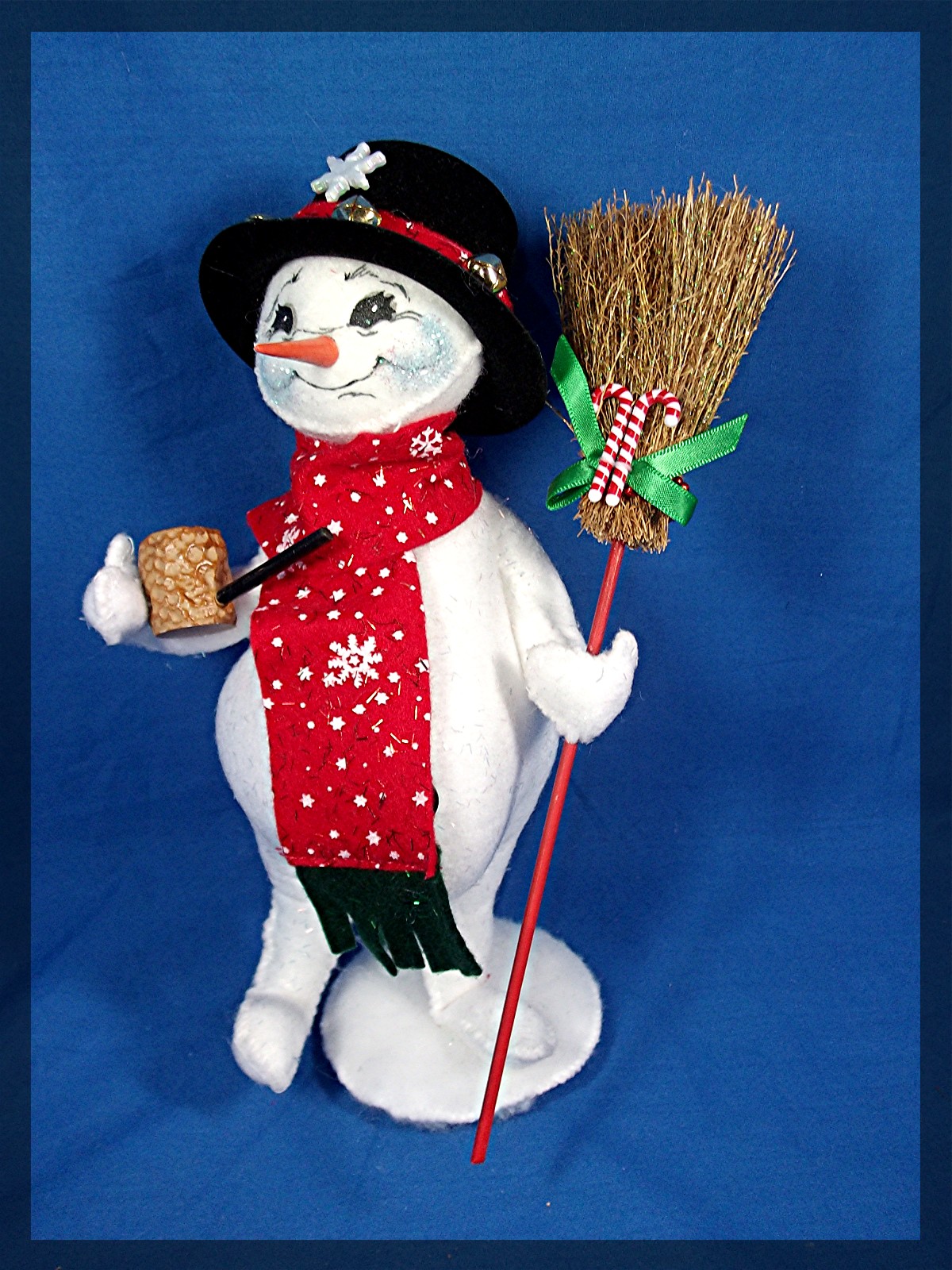 Annalee Snowman with Corn Cob Pipe 2006