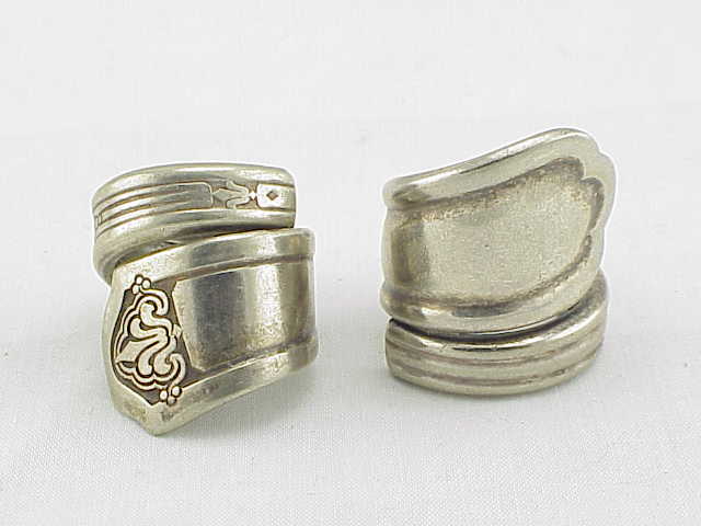 2 Vintage Spoon Rings - 1 Hussman El Paso