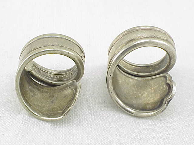 2 Vintage Spoon Rings - 1 Hussman El Paso