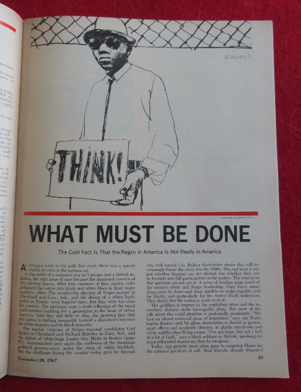 Newsweek Magazine November 20, 1967 The Negro In America