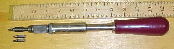 North Brothers Yankee No. 30A Screwdriver w/Hex Adapter