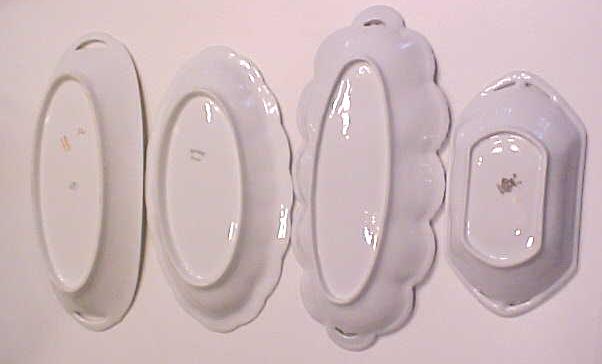 Celery Dishes Germany France 1900's 4 Pc Haviland MZ