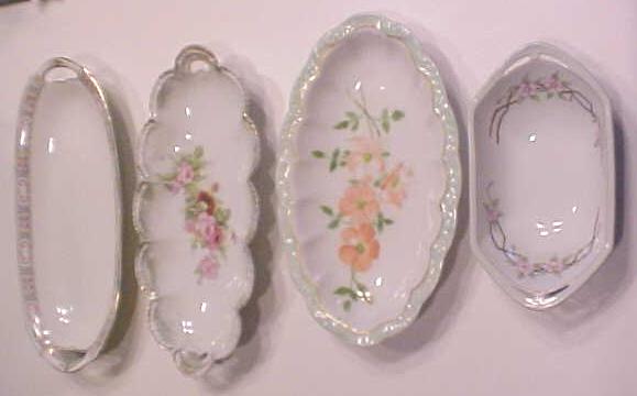 Celery Dishes Germany France 1900's 4 Pc Haviland MZ