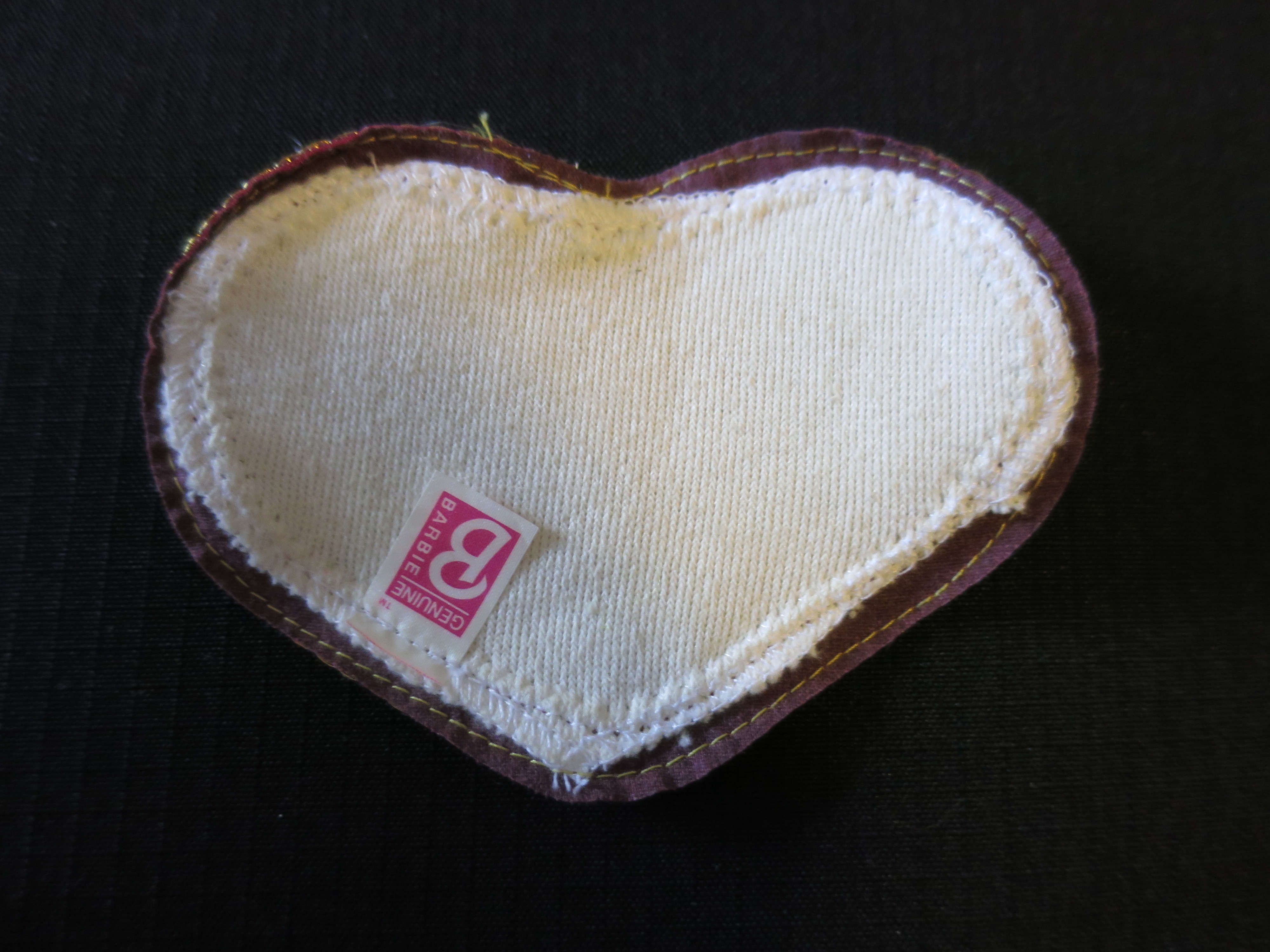 Vintage Mattel Barbie Doll Heart Rug Tagged