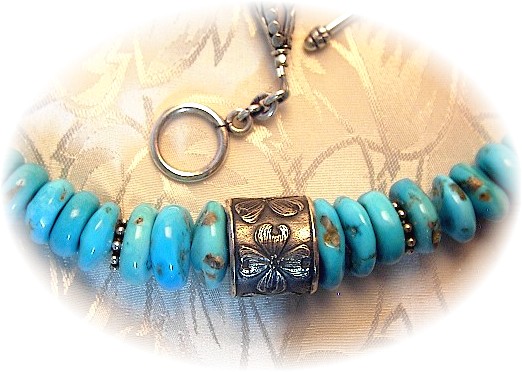 Sleeping Beauty Turquoise Sterling Silver Necklace