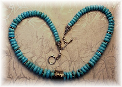 Sleeping Beauty Turquoise Sterling Silver Necklace