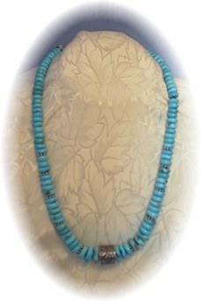 Sleeping Beauty Turquoise Sterling Silver Necklace