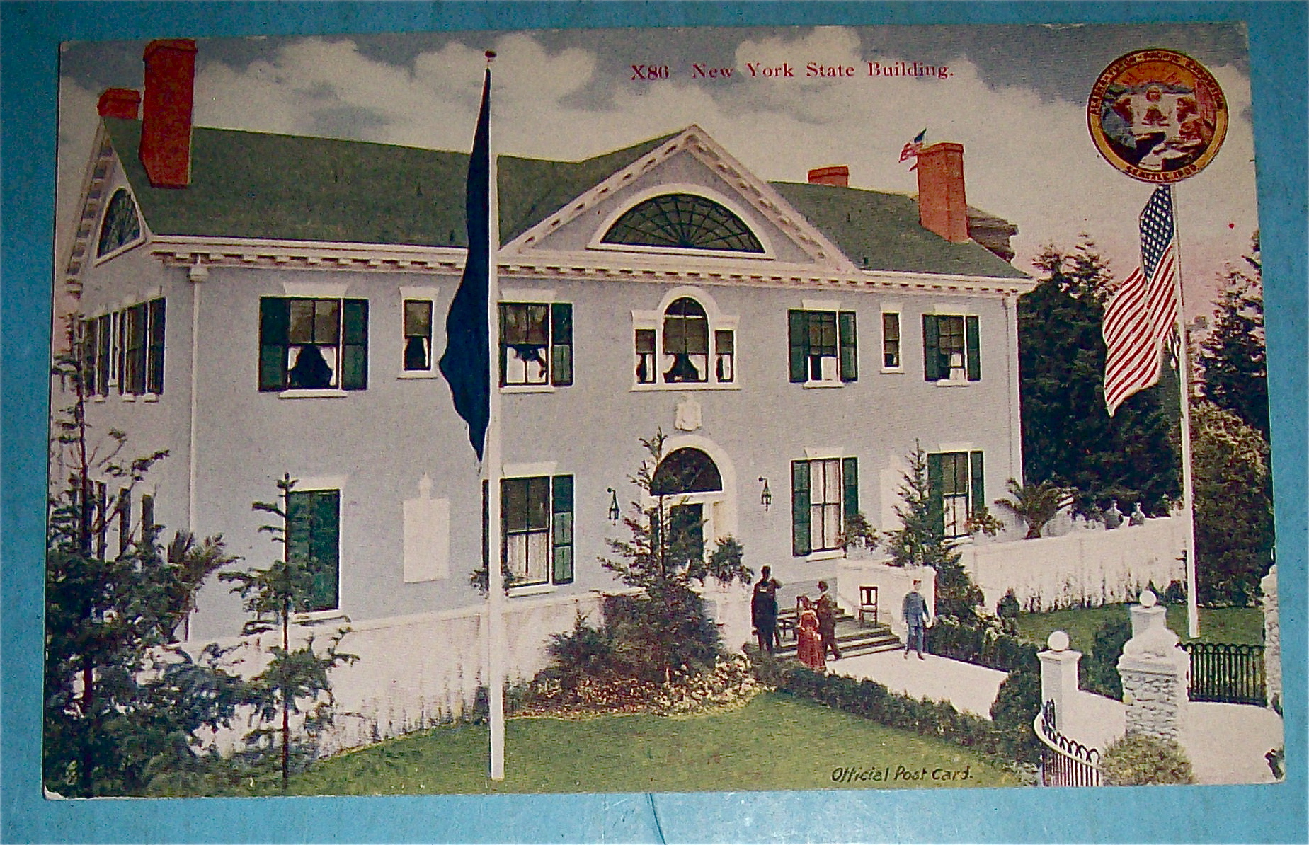 New York State Building Postcard (Yukon Pac Expo)