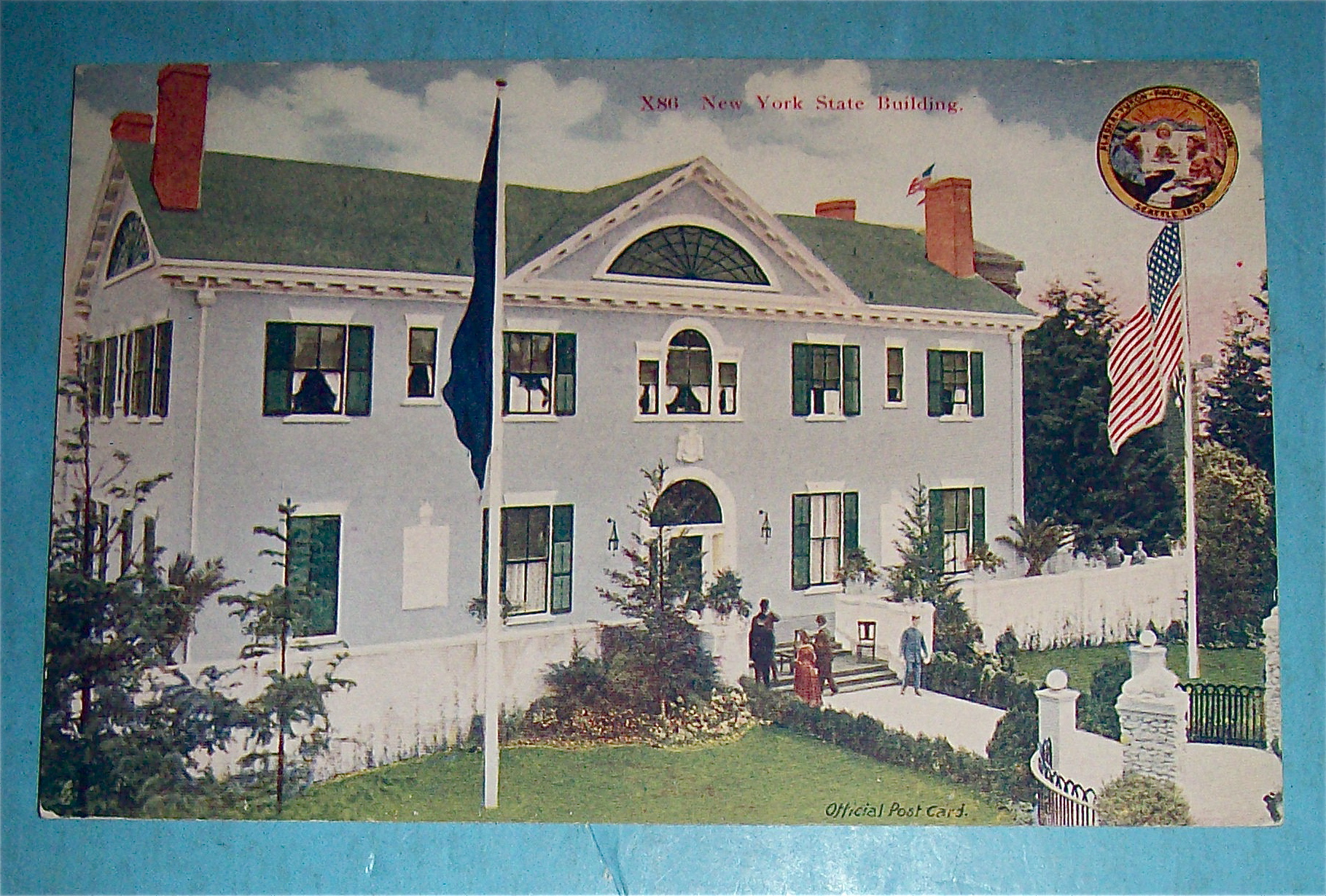 New York State Building Postcard (Yukon Pac Expo)